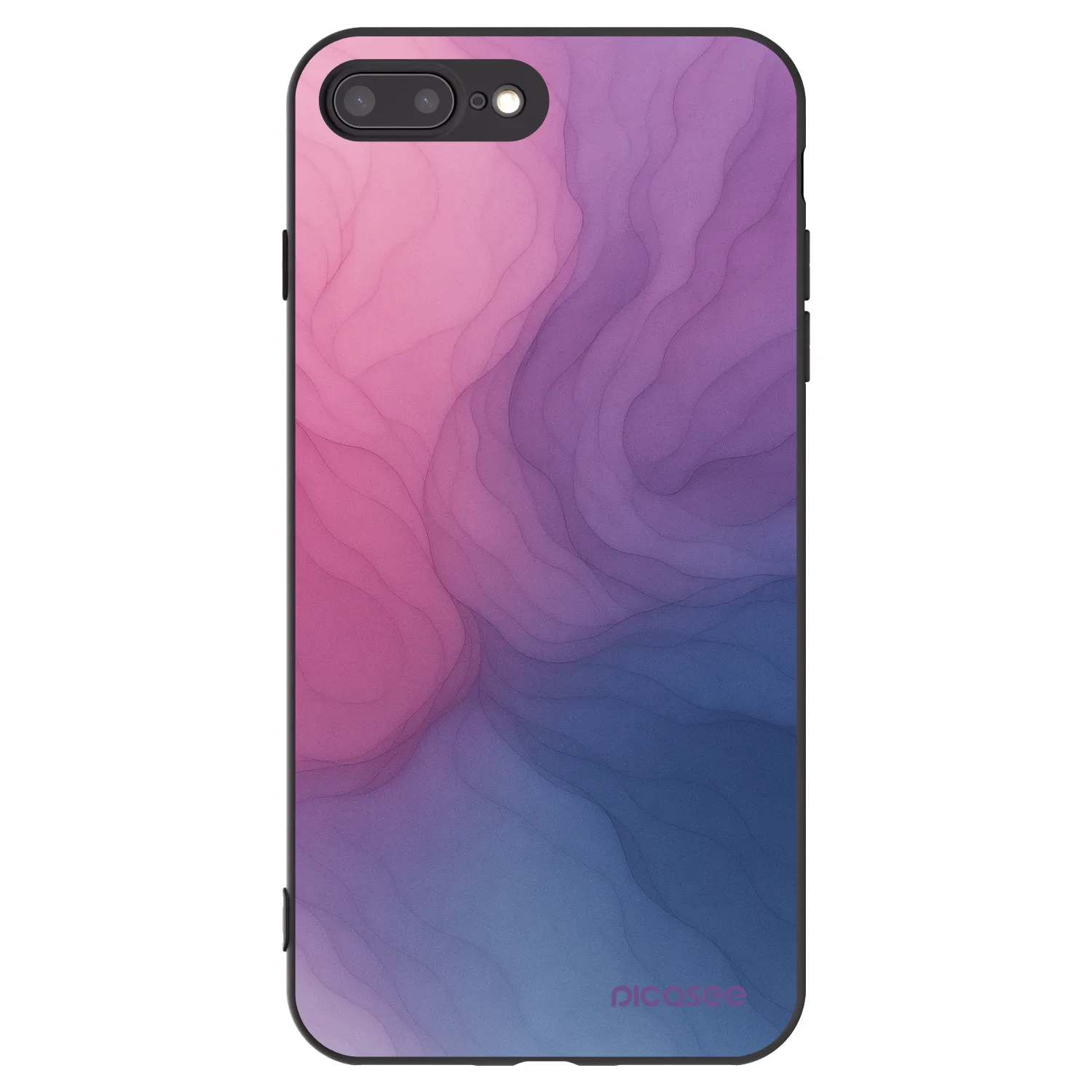 Picasee silikónový čierny obal pre Apple iPhone 8 Plus - Silk