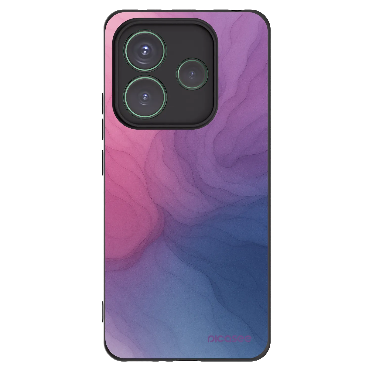 Silikónový čierny obal pre Xiaomi Redmi Note 14 5G - Silk