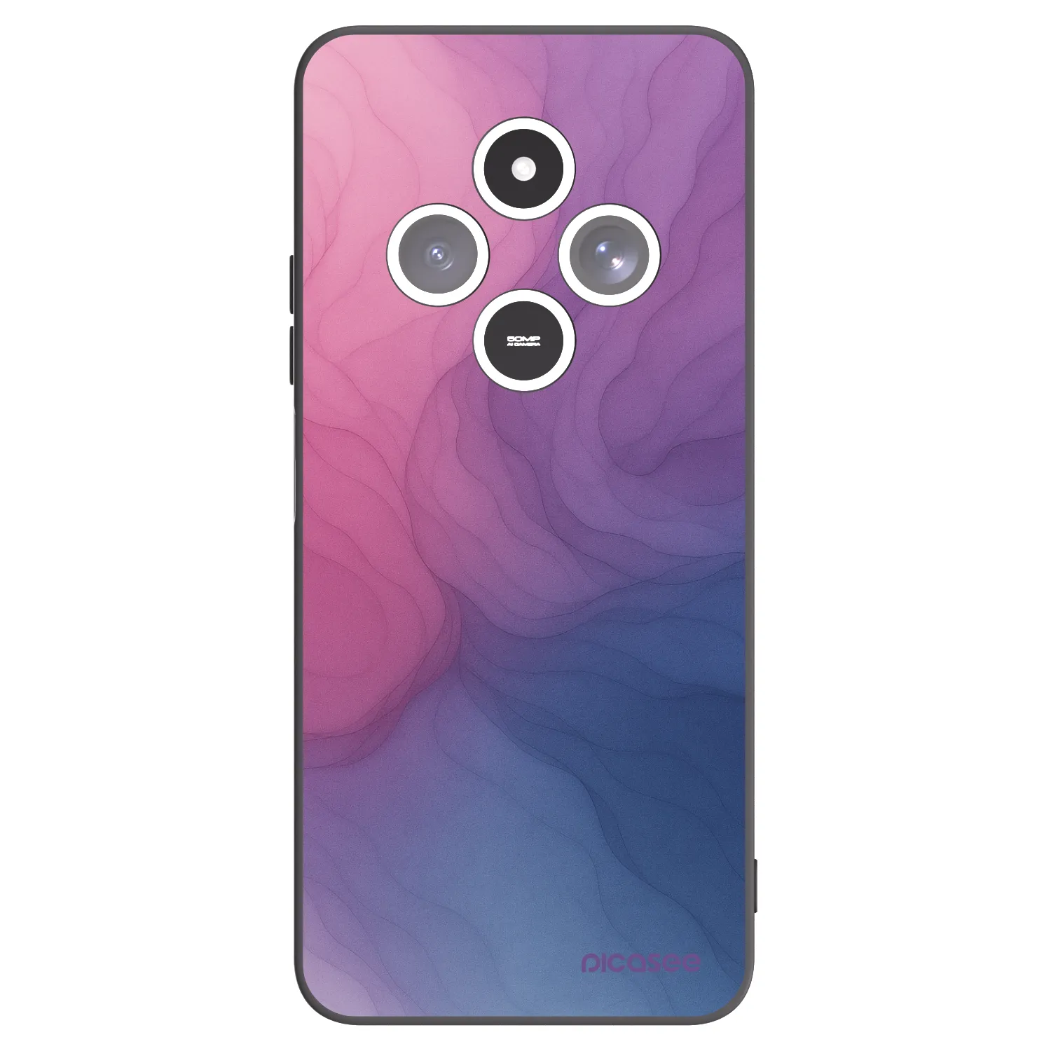 Silikónový čierny obal pre Xiaomi Redmi 14C - Silk