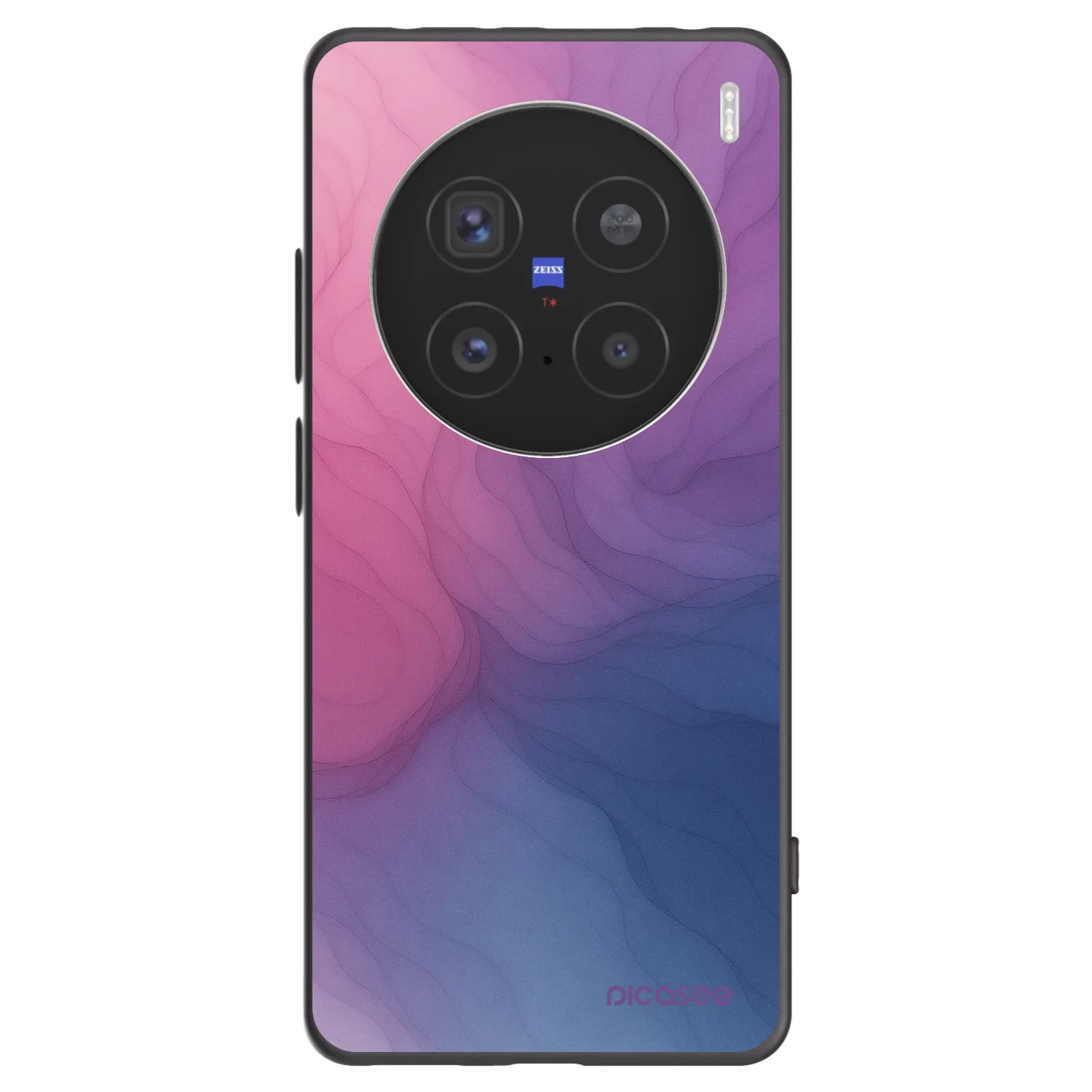 Picasee silikónový čierny obal pre Vivo X200 Pro - Silk