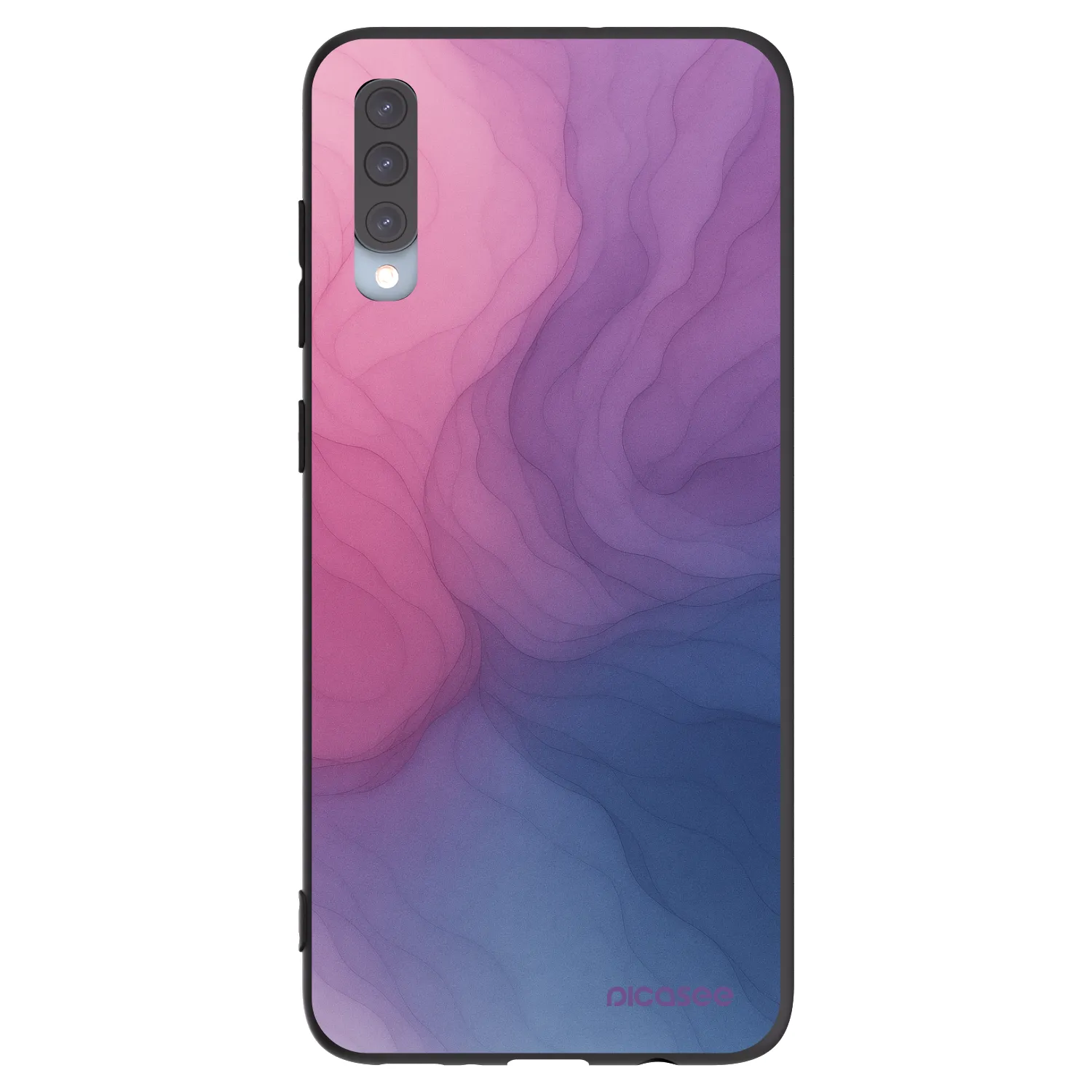 Picasee silikónový čierny obal pre Samsung Galaxy A70 A705F - Silk