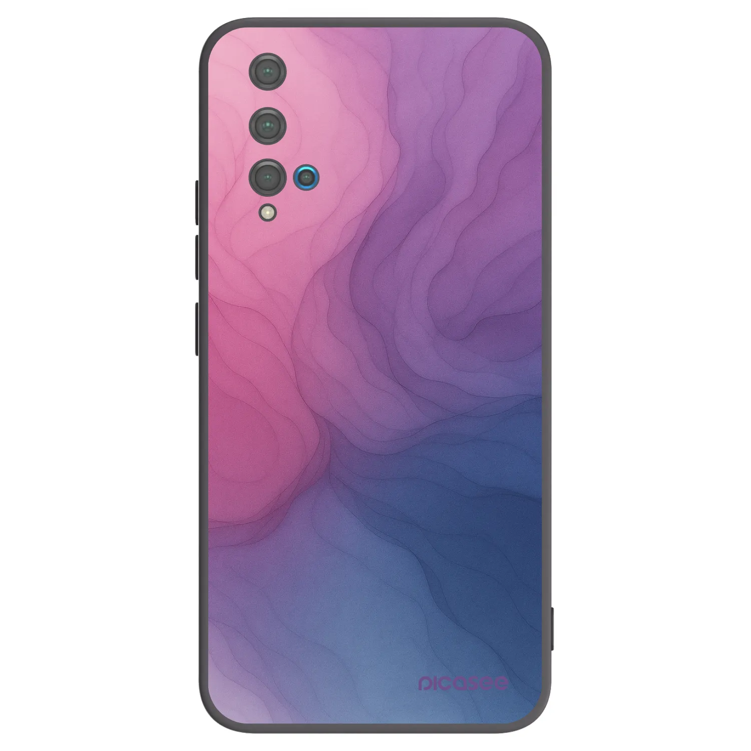 Picasee silikónový čierny obal pre Huawei Nova 5T - Silk