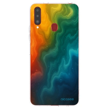 Picasee silikónový prehľadný obal pre Samsung Galaxy A20s - Solar