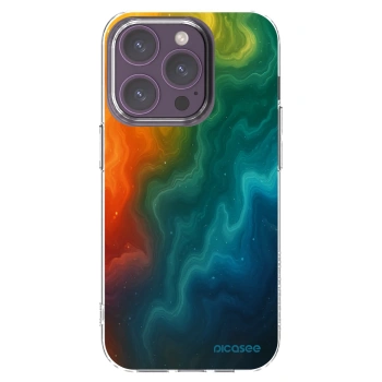 Picasee silikónový prehľadný obal pre Apple iPhone 14 Pro - Solar