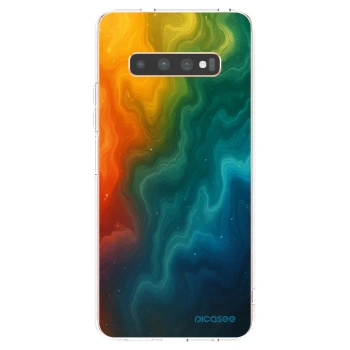 Picasee silikónový prehľadný obal pre Samsung Galaxy S10 Plus G975 - Solar