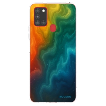 Picasee silikónový prehľadný obal pre Samsung Galaxy A21s - Solar