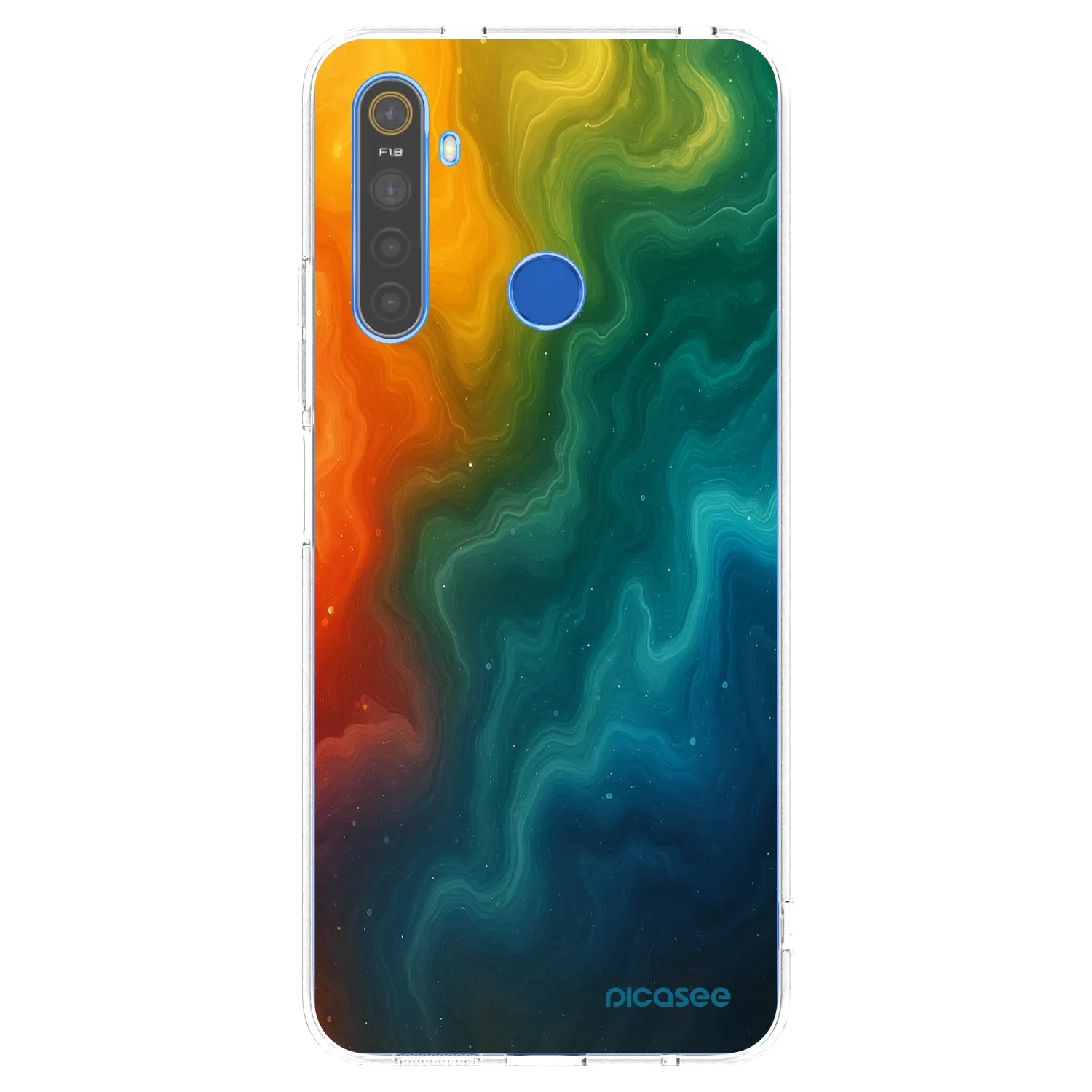 Picasee silikónový prehľadný obal pre Realme 5 - Solar
