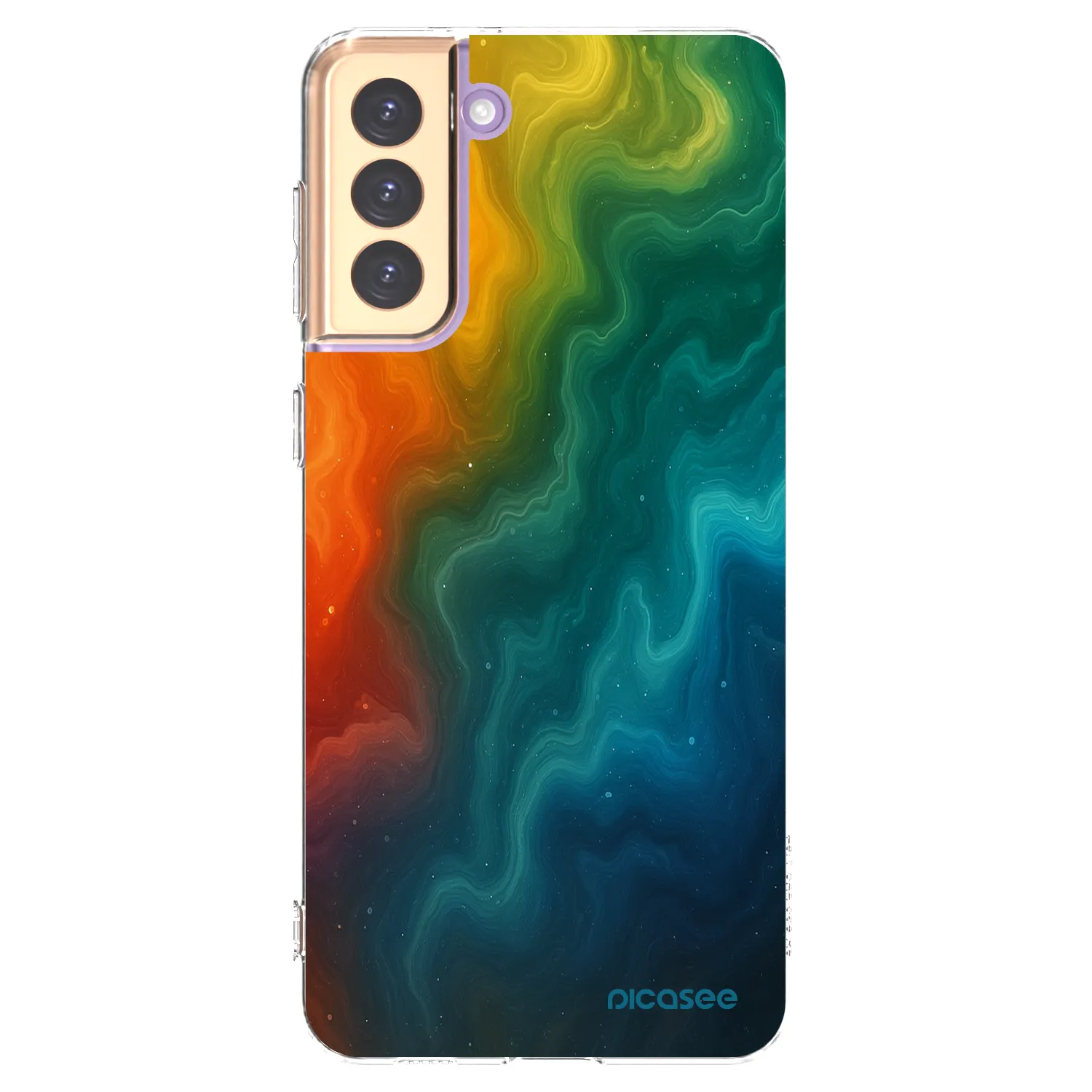 Picasee silikónový prehľadný obal pre Samsung Galaxy S21+ 5G G996F - Solar