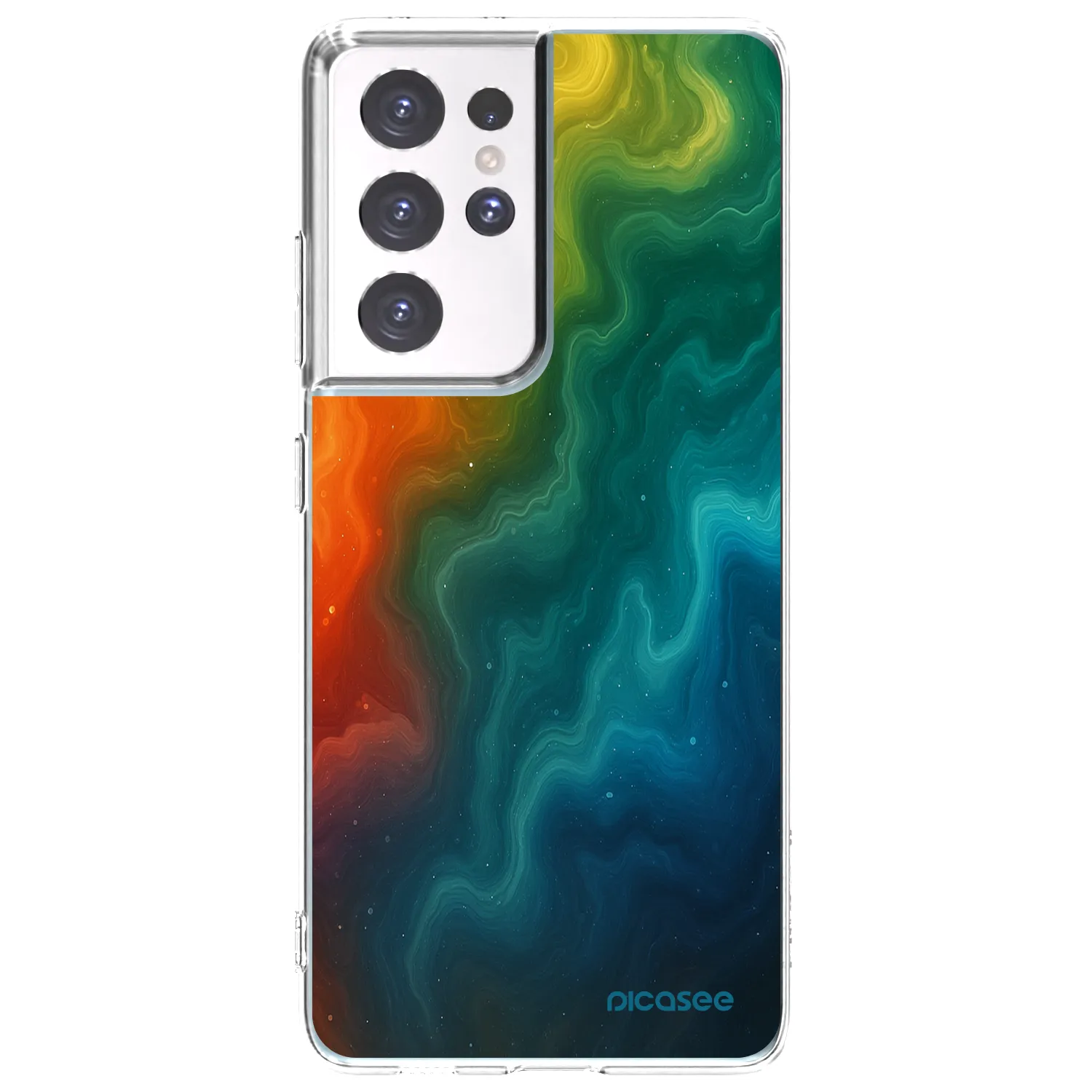 Picasee silikónový prehľadný obal pre Samsung Galaxy S21 Ultra 5G G998B - Solar