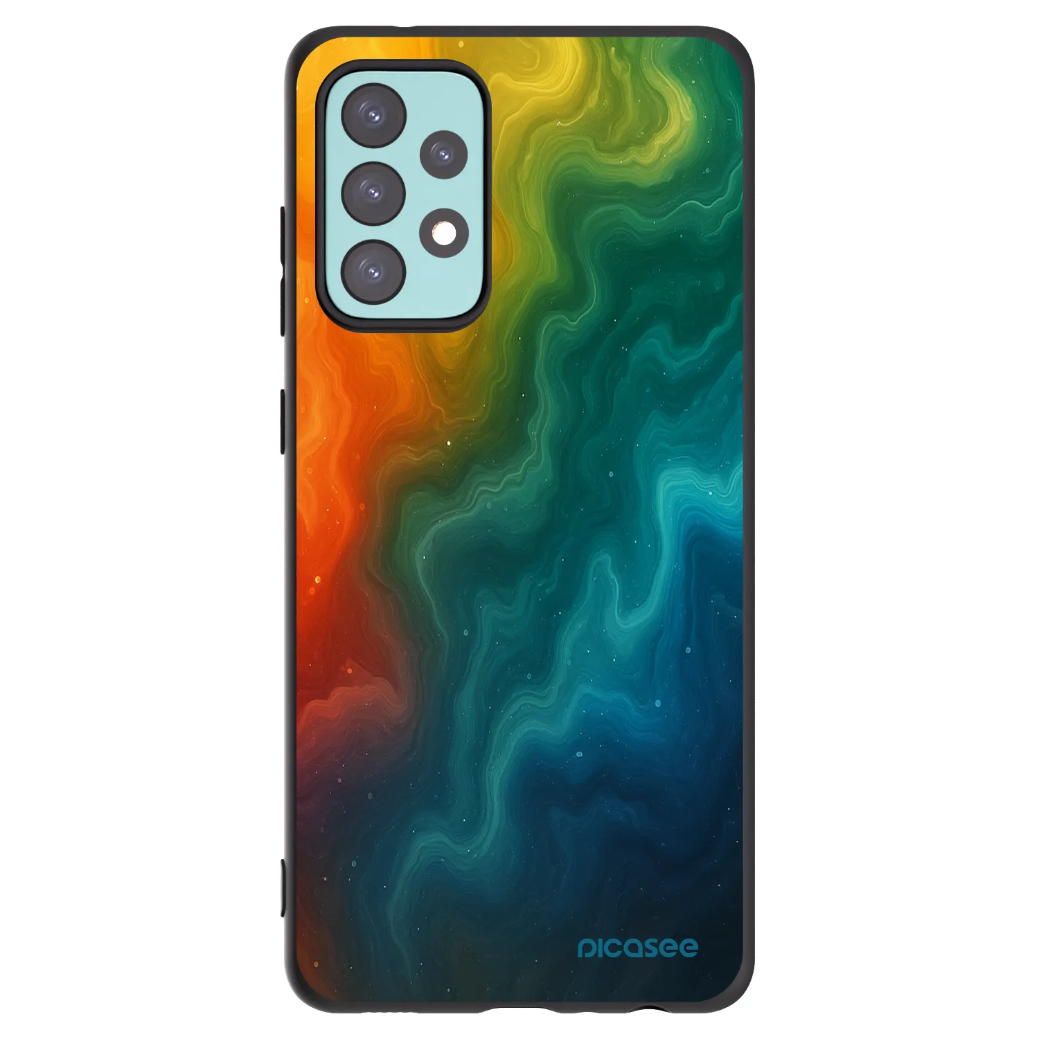 Picasee silikónový čierny obal pre Samsung Galaxy A72 A725F - Solar