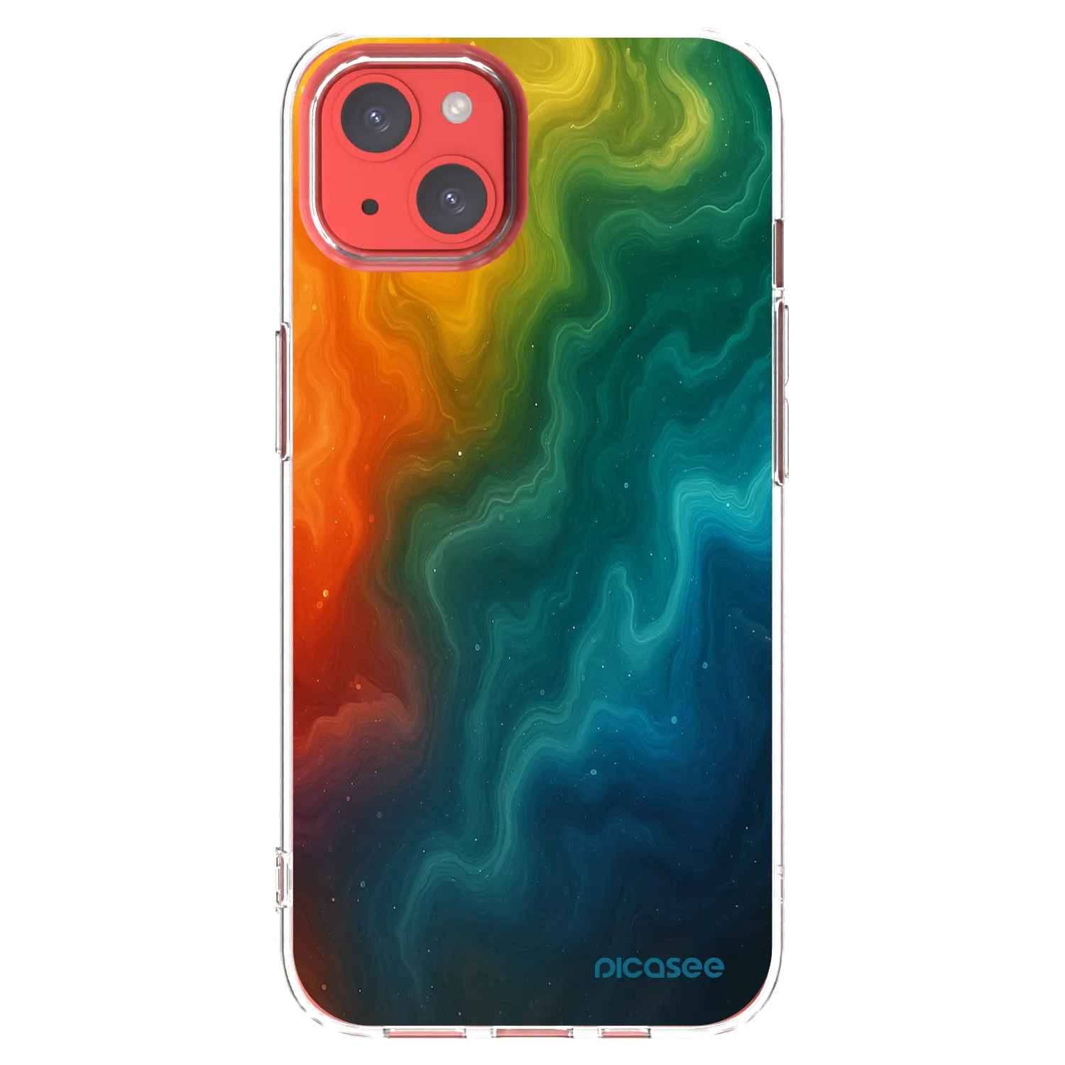 Picasee silikónový prehľadný obal pre Apple iPhone 13 - Solar