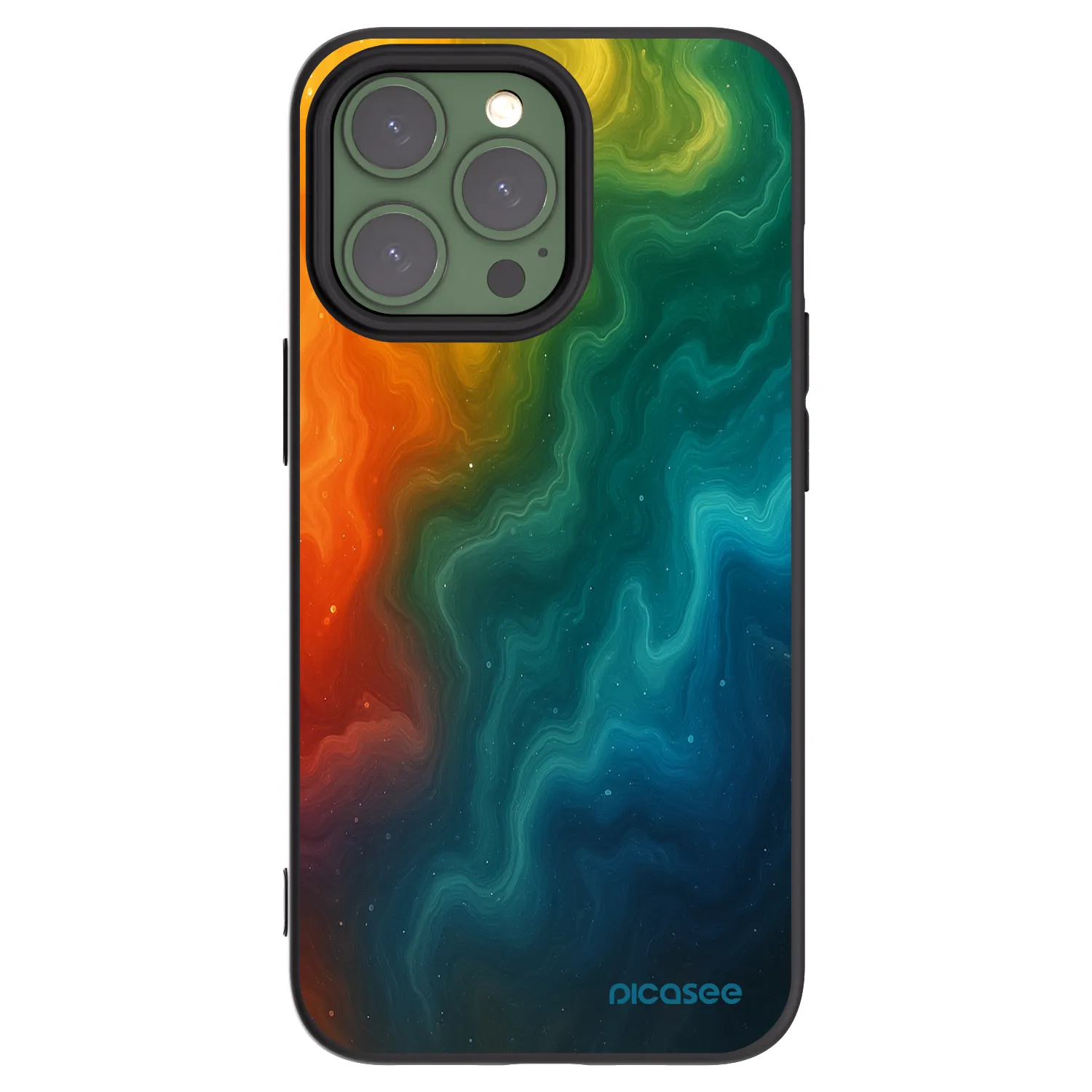 Picasee silikónový čierny obal pre Apple iPhone 13 Pro - Solar