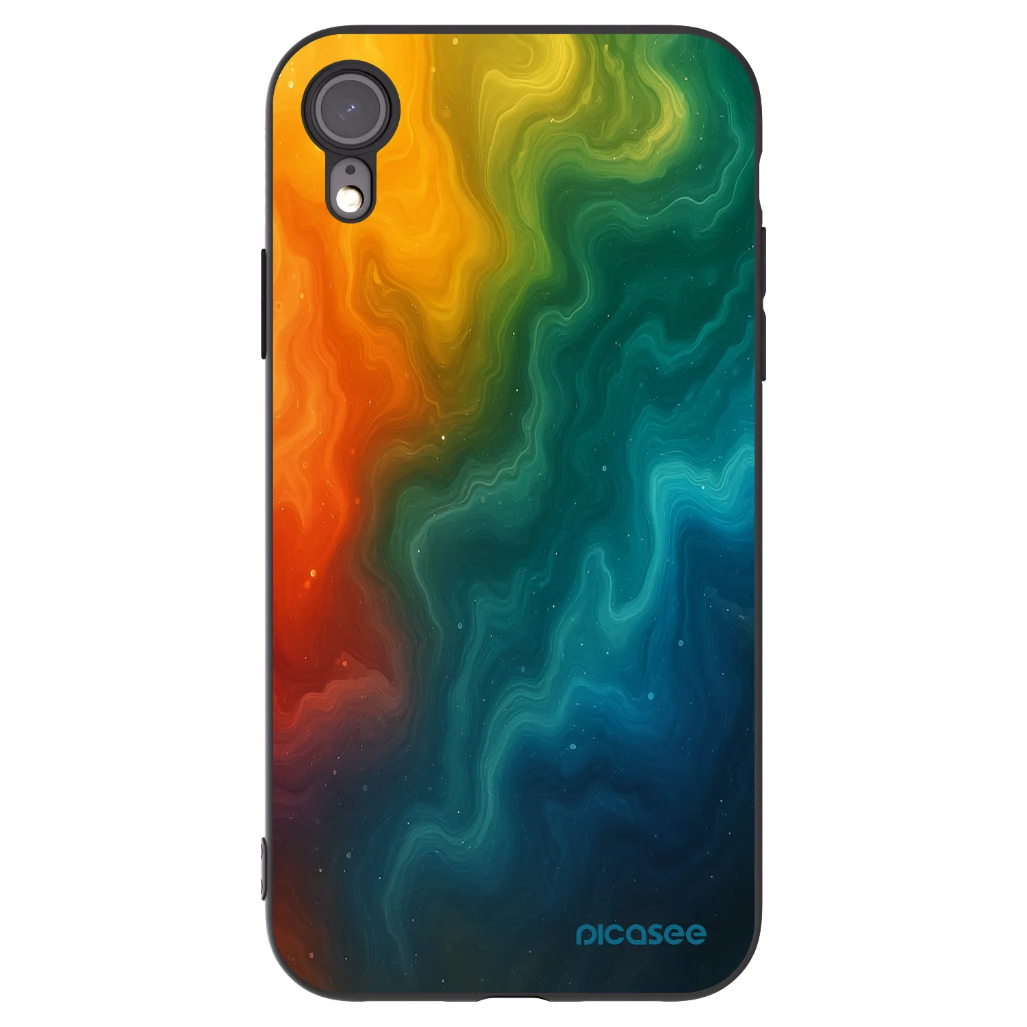 Picasee silikónový čierny obal pre Apple iPhone XR - Solar