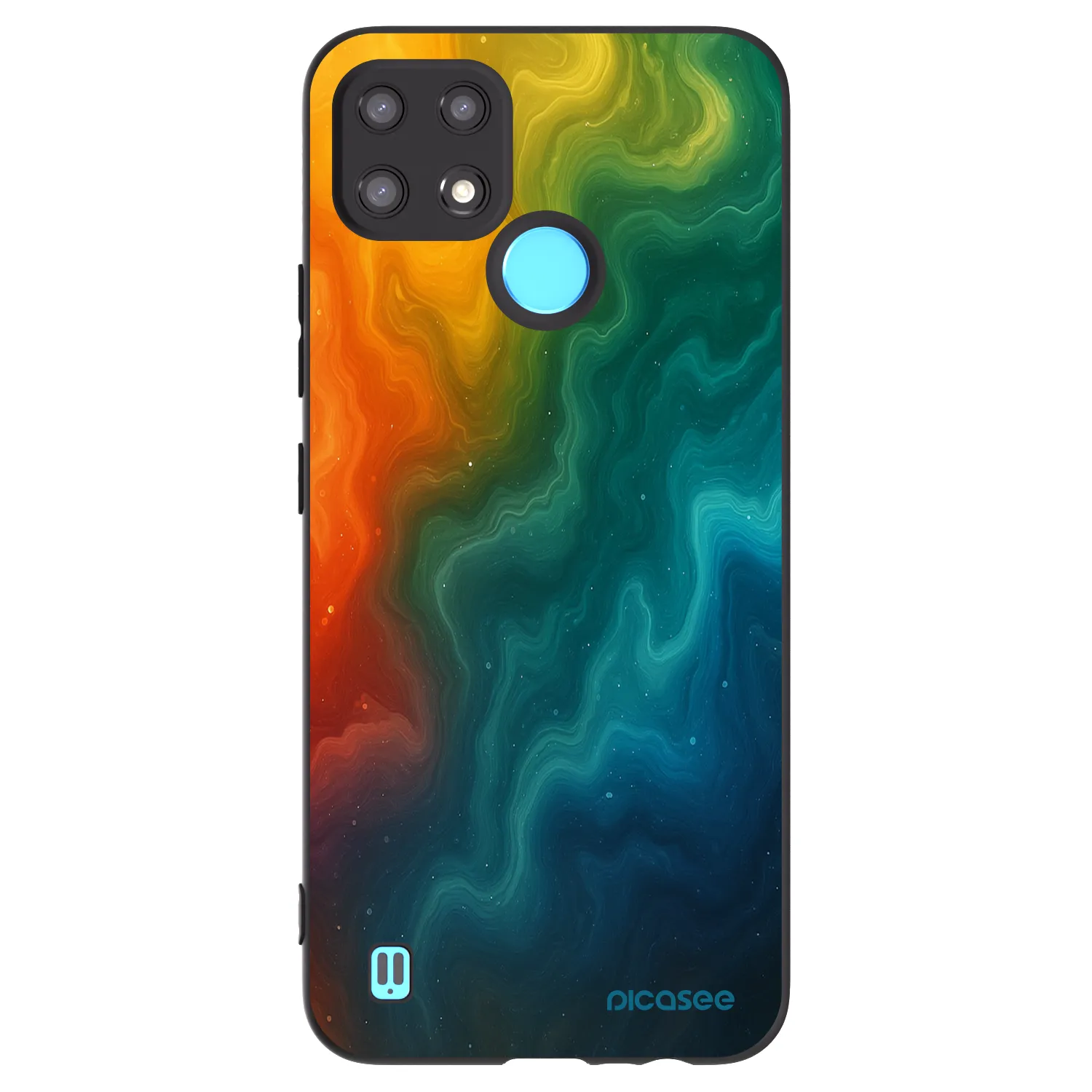 Picasee silikónový čierny obal pre Realme C21 - Solar