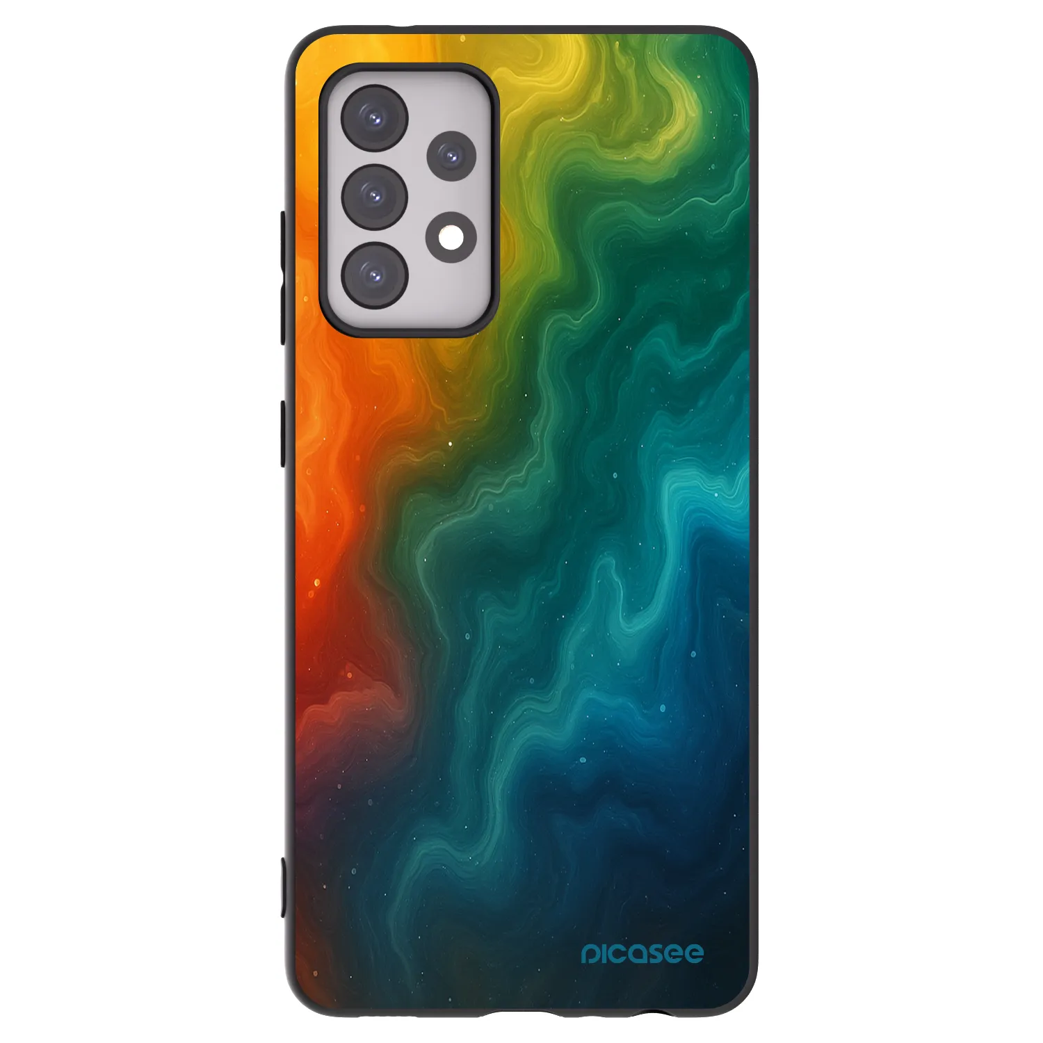 Picasee silikónový čierny obal pre Samsung Galaxy A52s 5G A528B - Solar