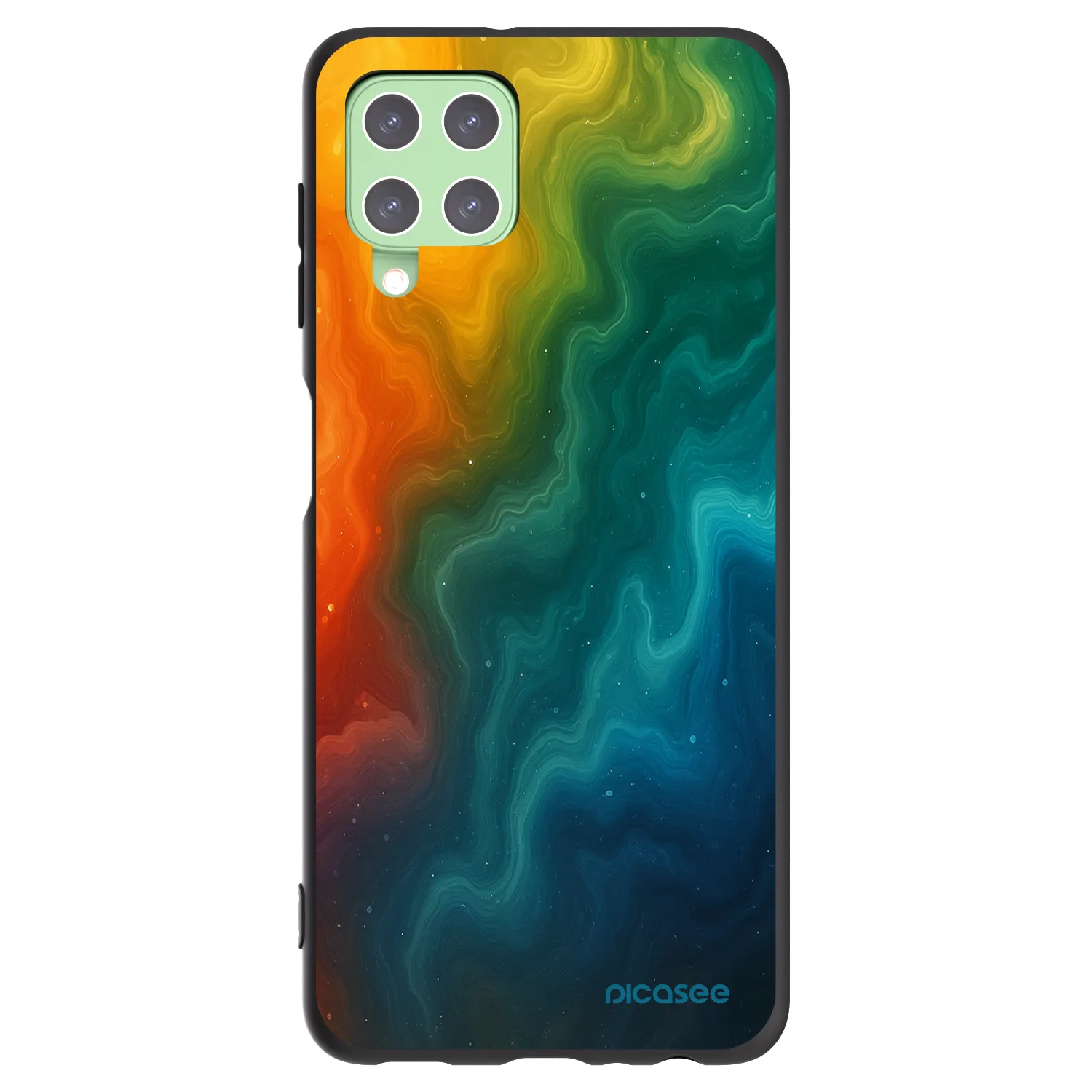Picasee silikónový čierny obal pre Samsung Galaxy A22 A225F 4G - Solar