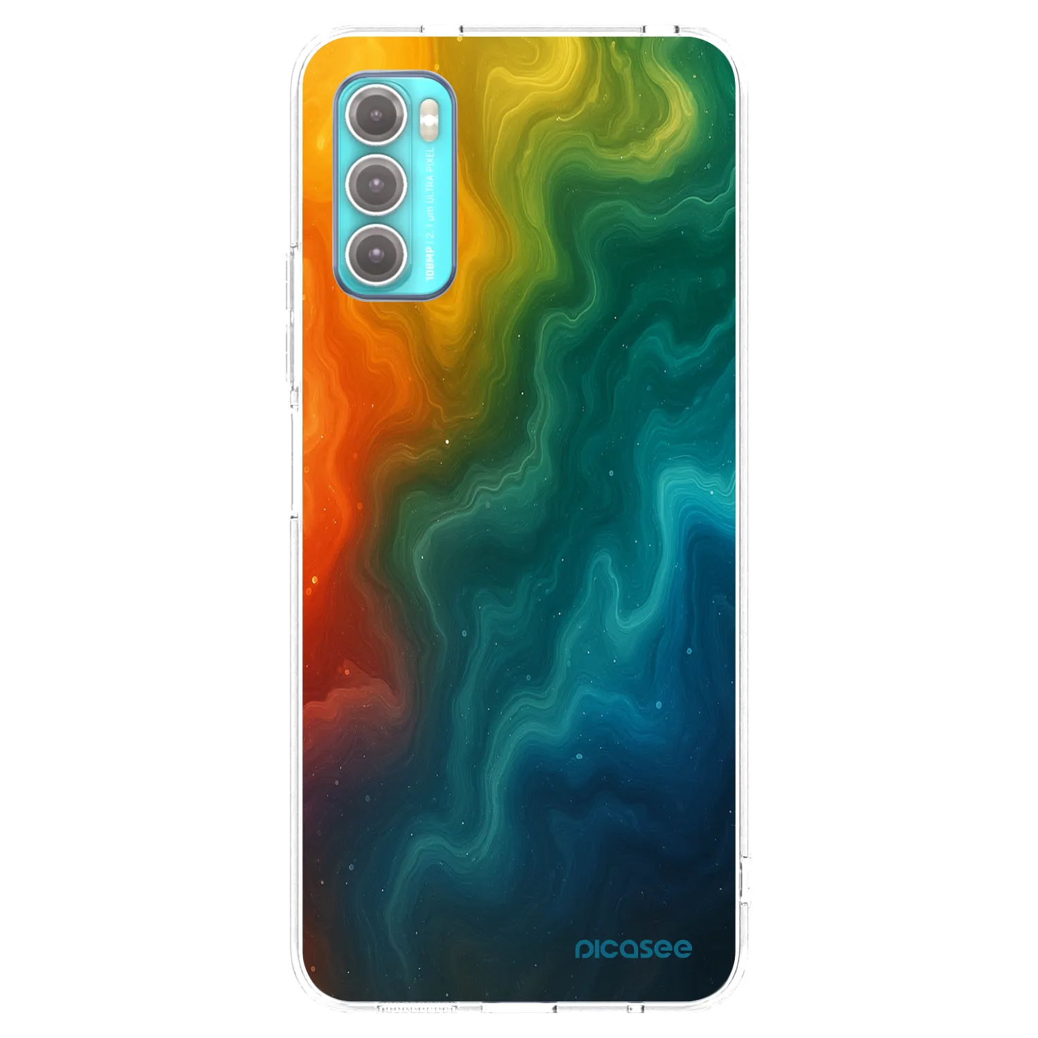 Picasee silikónový prehľadný obal pre Motorola Moto G60 - Solar