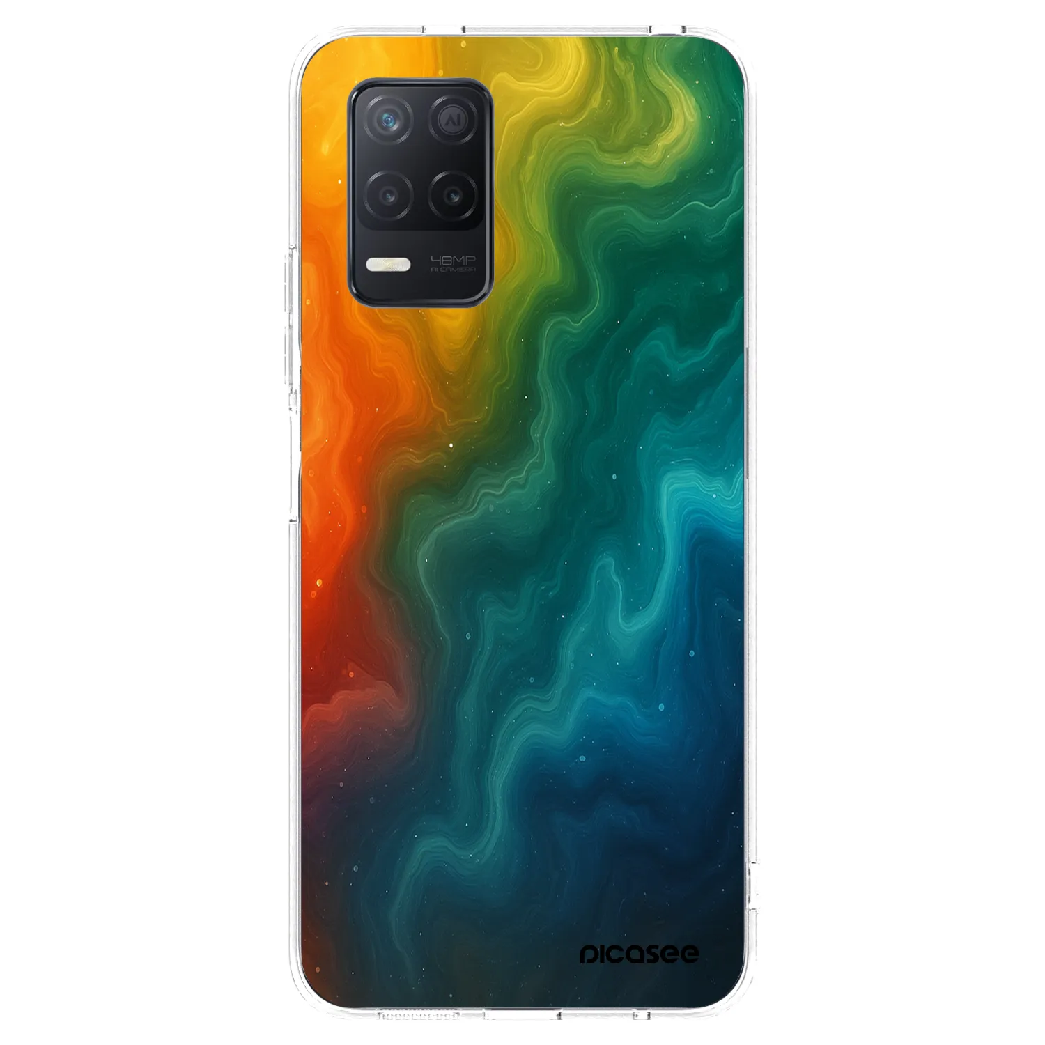 Picasee silikónový prehľadný obal pre Realme 8 5G - Solar