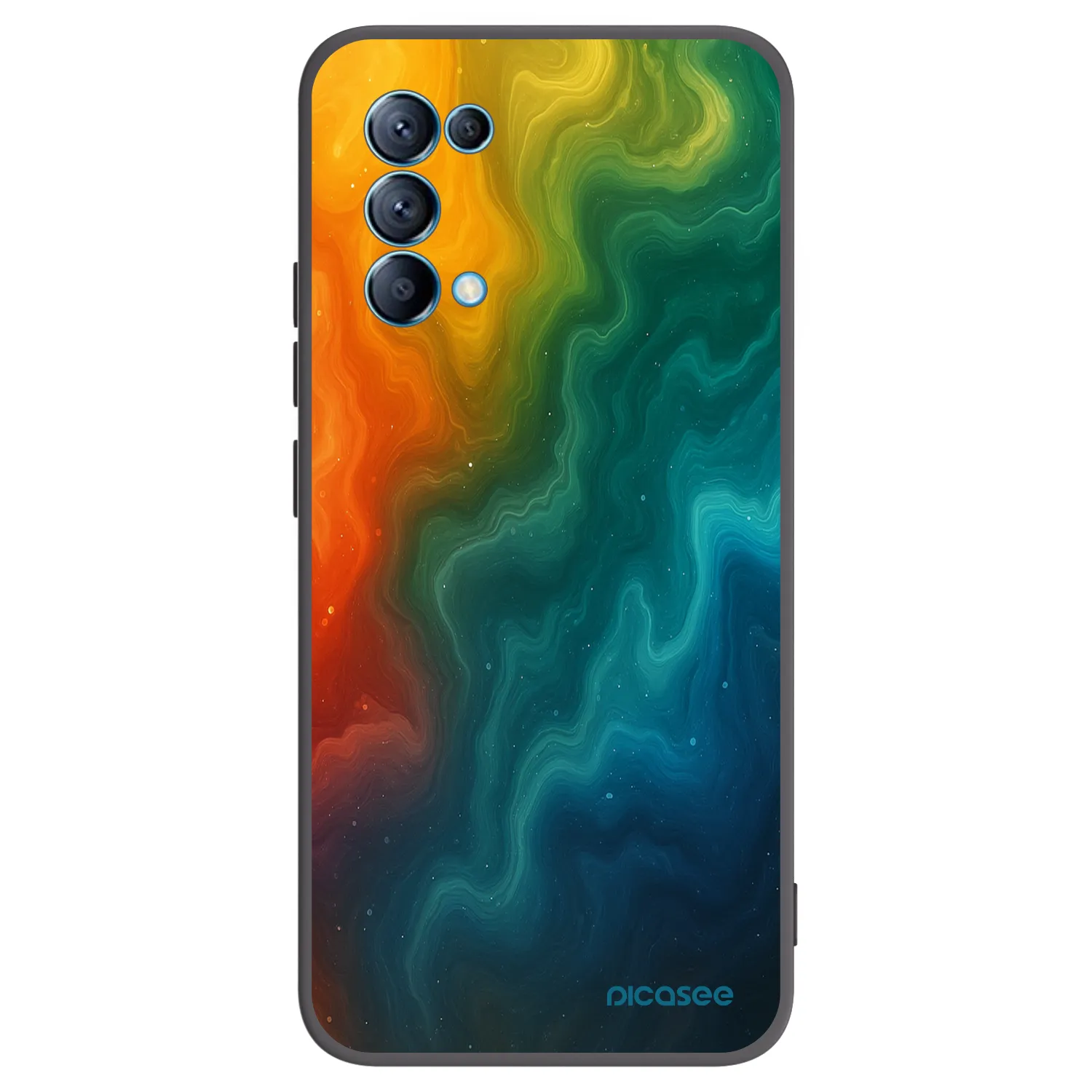 Picasee silikónový čierny obal pre OPPO Reno 5 5G - Solar