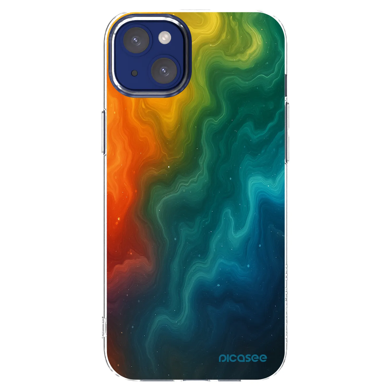 Picasee silikónový prehľadný obal pre Apple iPhone 14 Plus - Solar