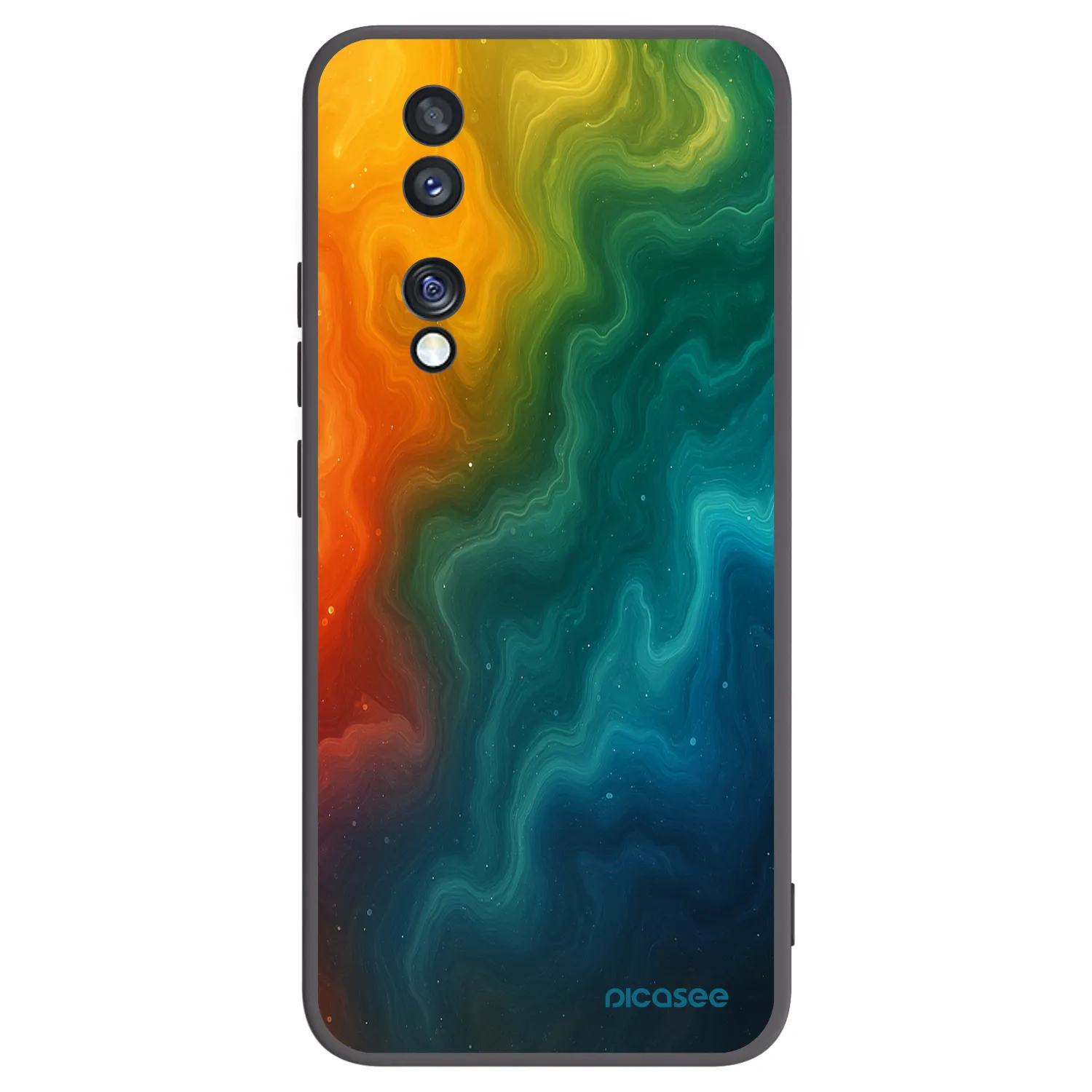 Picasee silikónový čierny obal pre Honor 70 - Solar