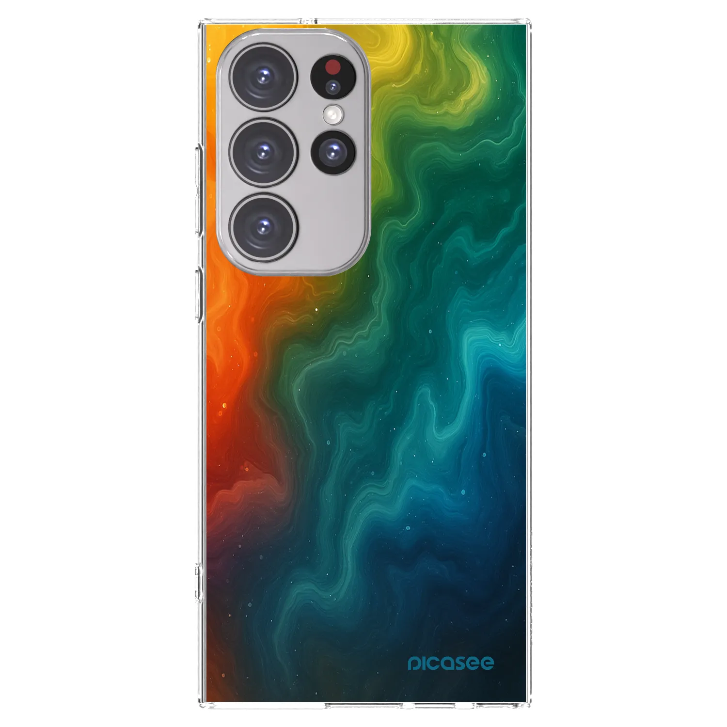 Picasee silikónový prehľadný obal pre Samsung Galaxy S23 Ultra 5G - Solar