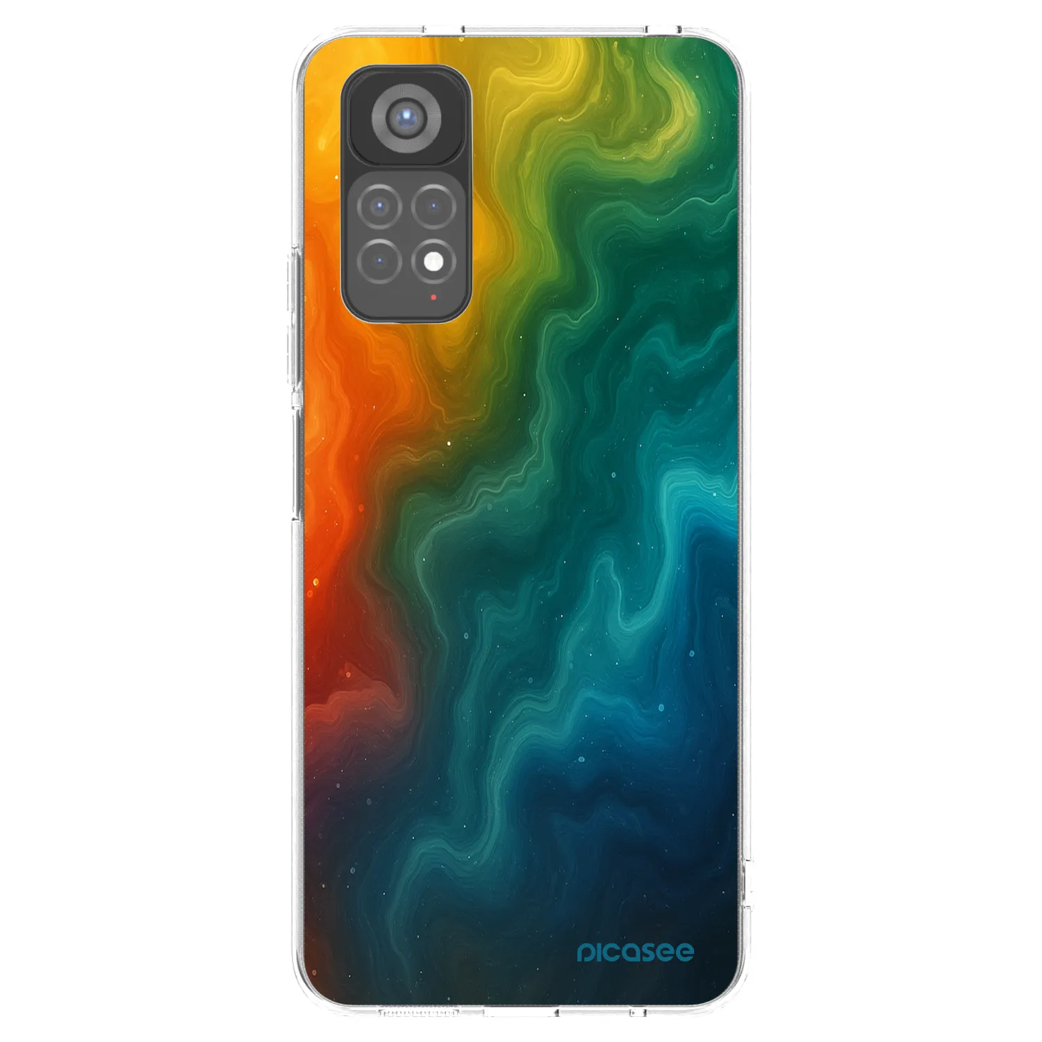 Picasee silikónový prehľadný obal pre Xiaomi Redmi Note 11S 5G - Solar