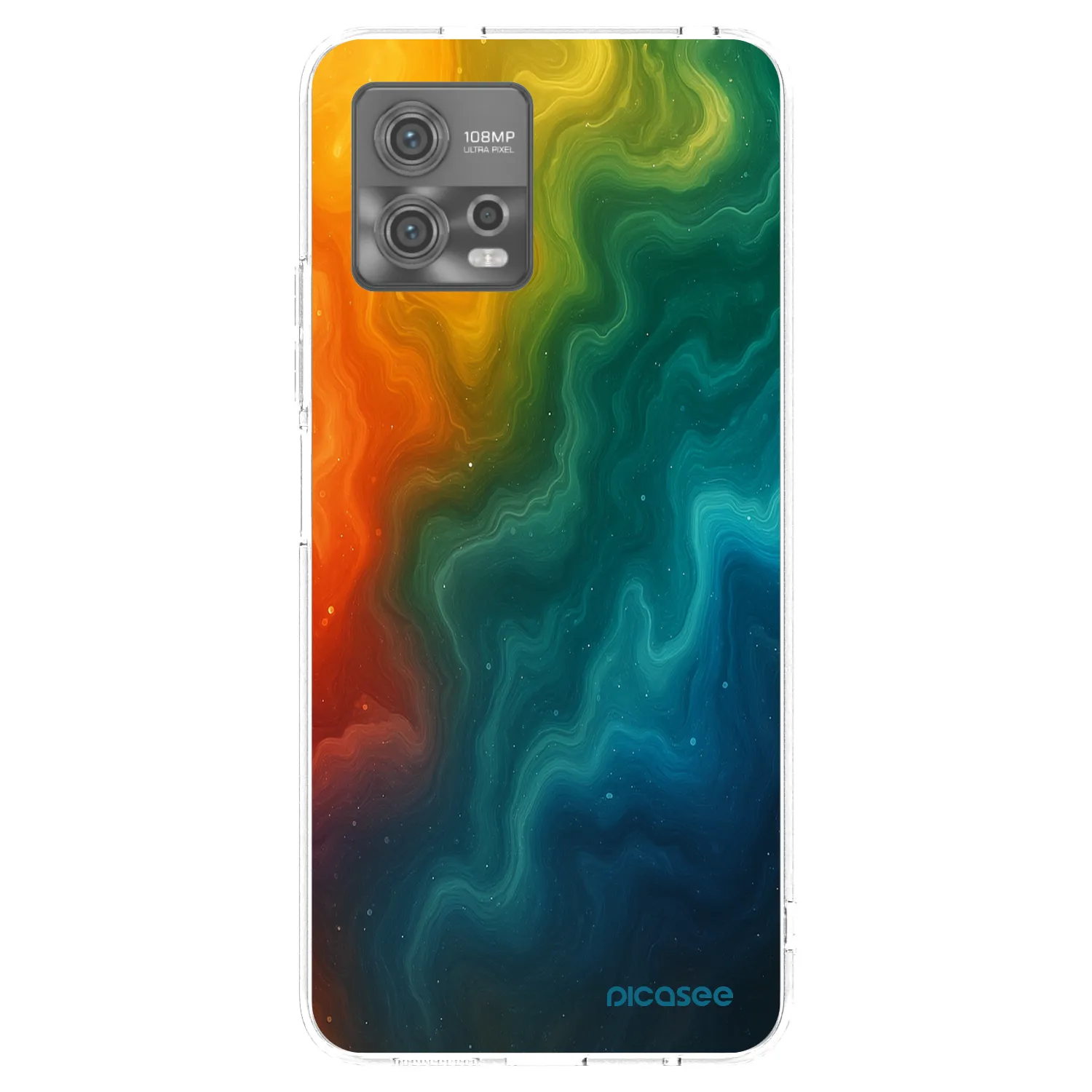 Picasee silikónový prehľadný obal pre Motorola Moto G72 - Solar