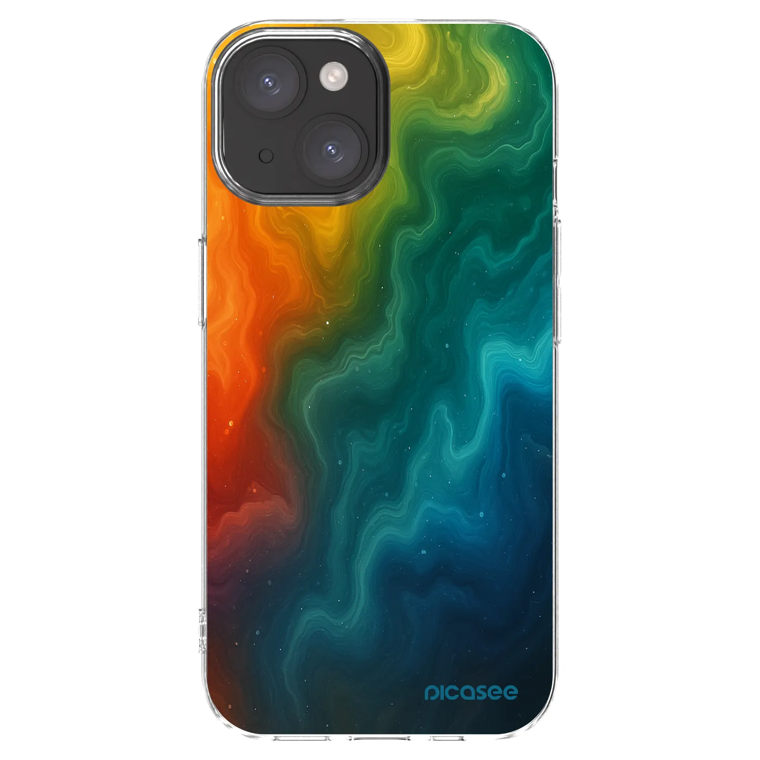 Silikónový prehľadný obal pre Apple iPhone 15 - Solar