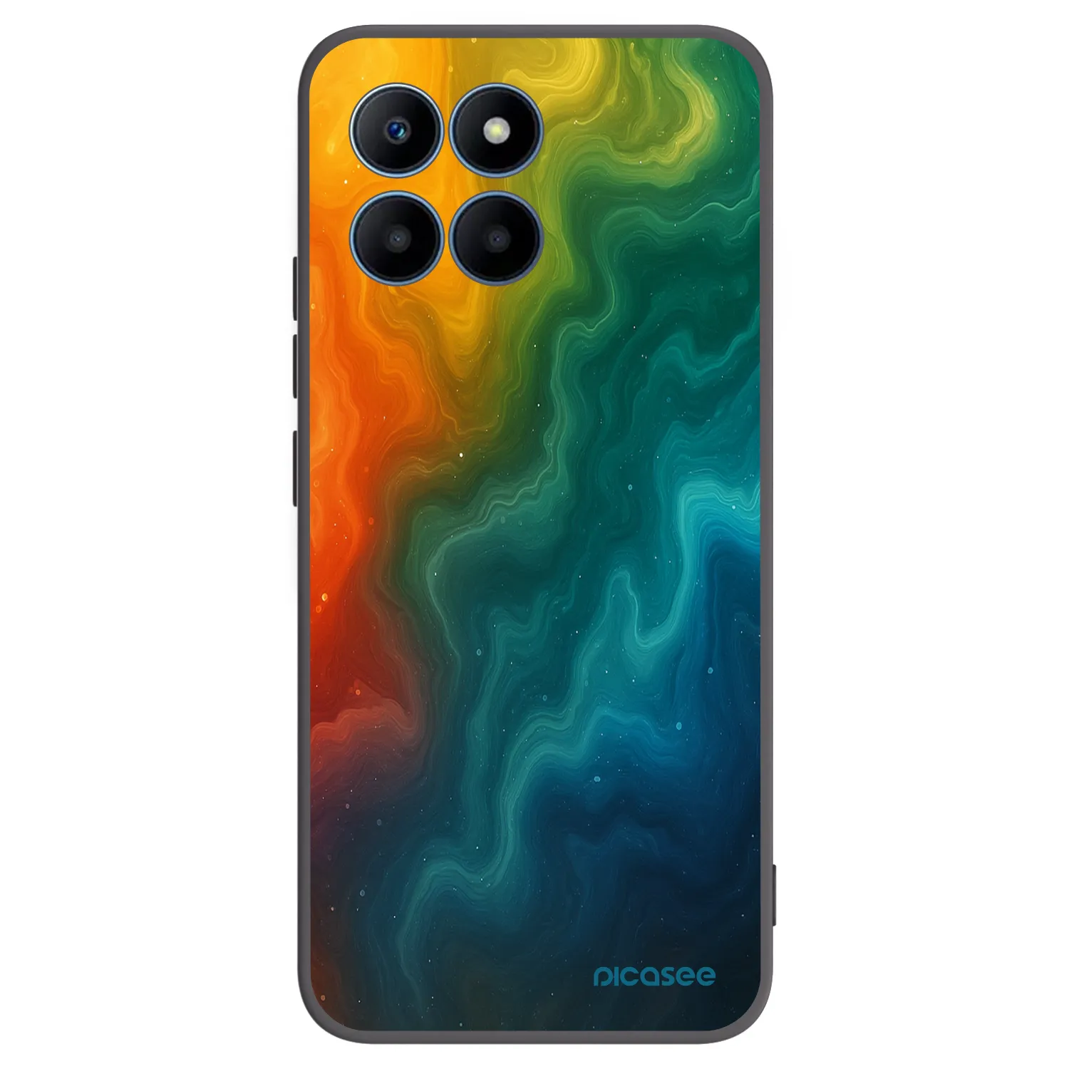 Picasee silikónový čierny obal pre Honor 70 Lite - Solar