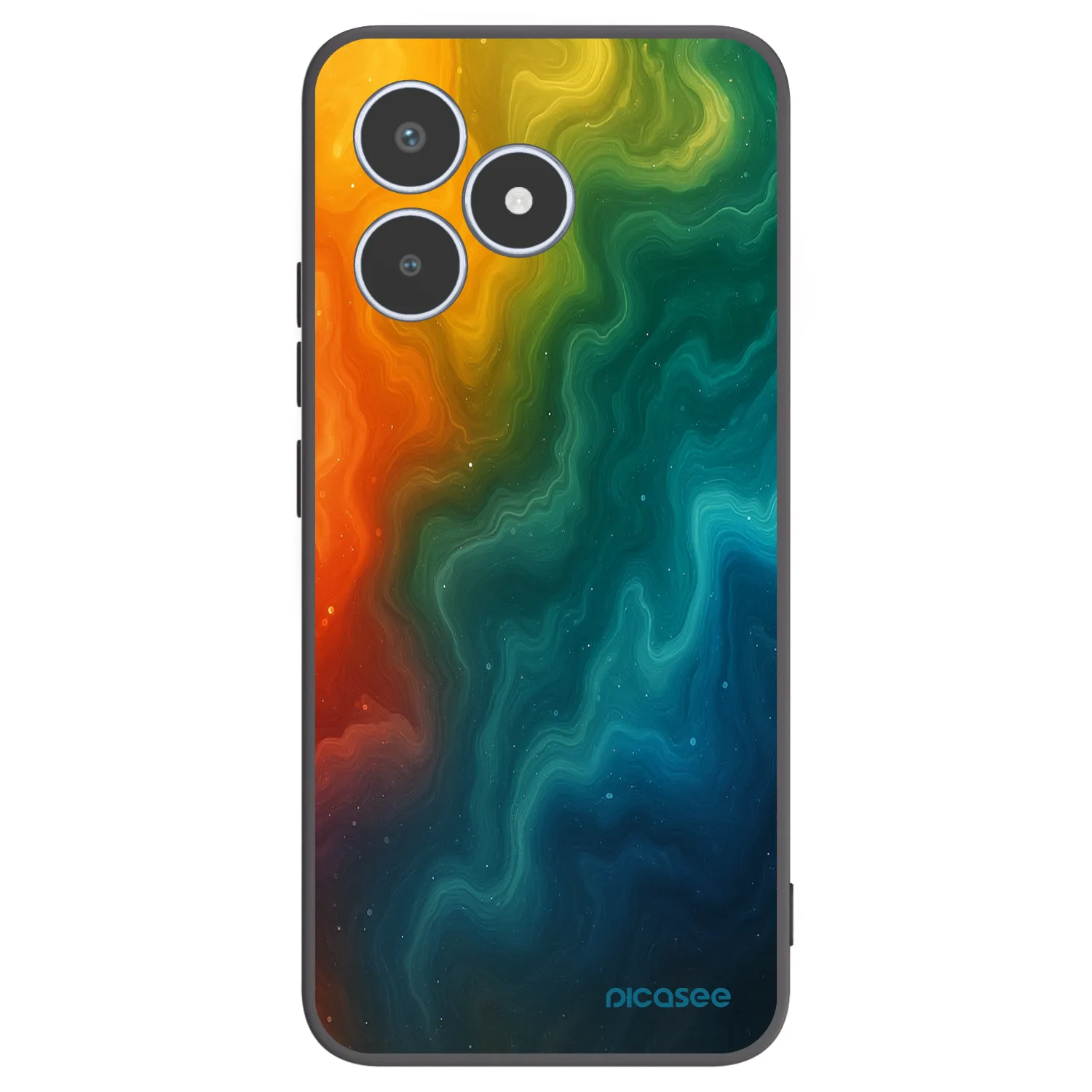 Picasee silikónový čierny obal pre Realme C53 - Solar
