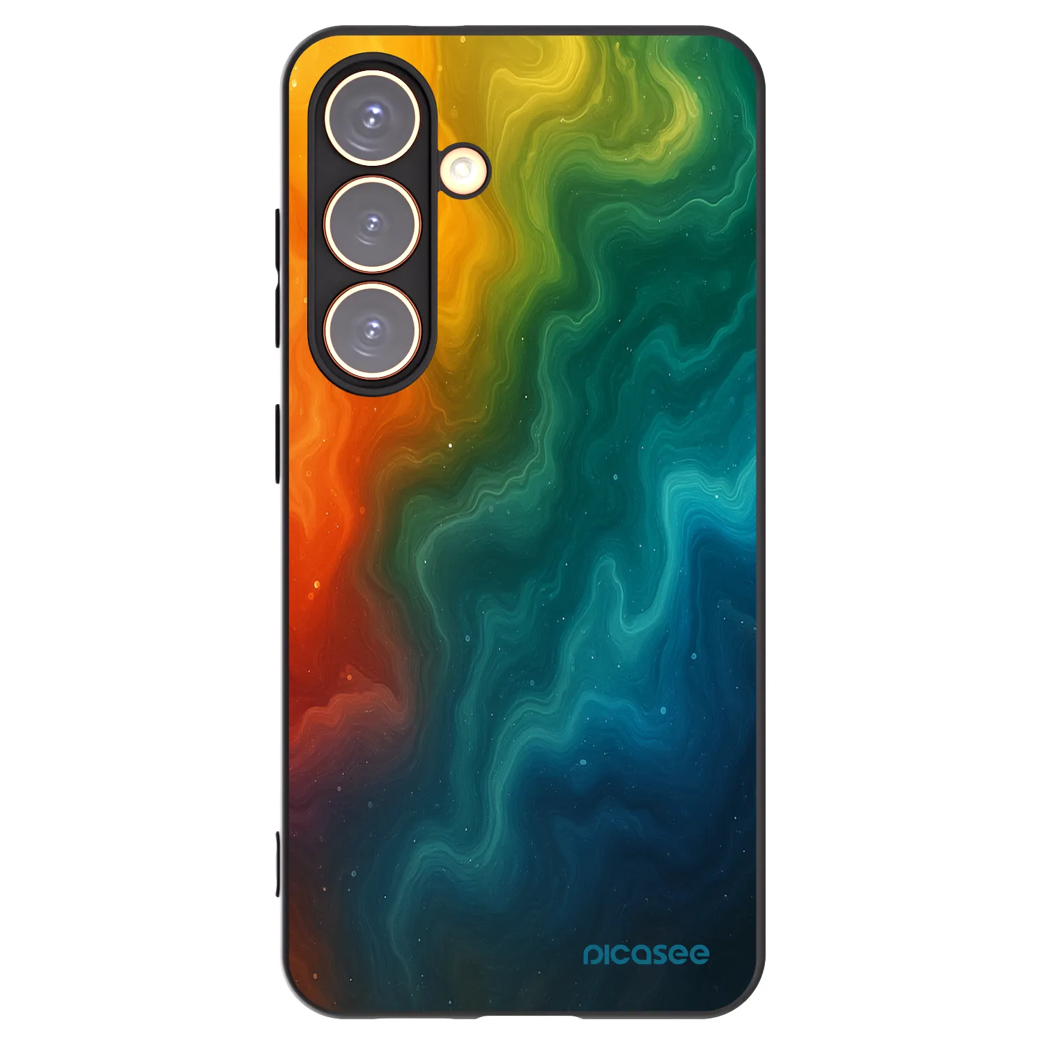 Picasee silikónový čierny obal pre Samsung Galaxy S24 S921B 5G - Solar