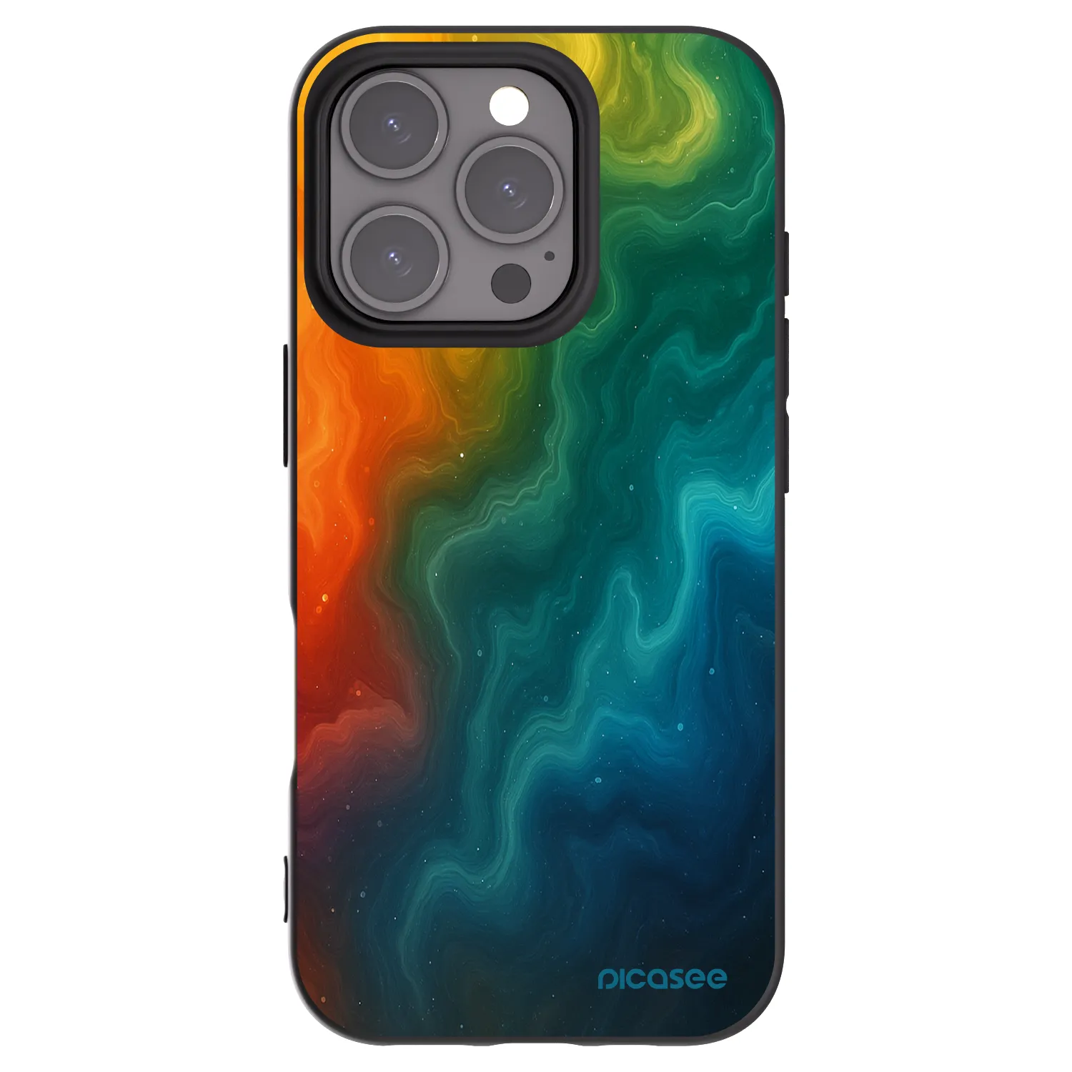Picasee silikónový čierny obal pre Apple iPhone 16 Pro - Solar
