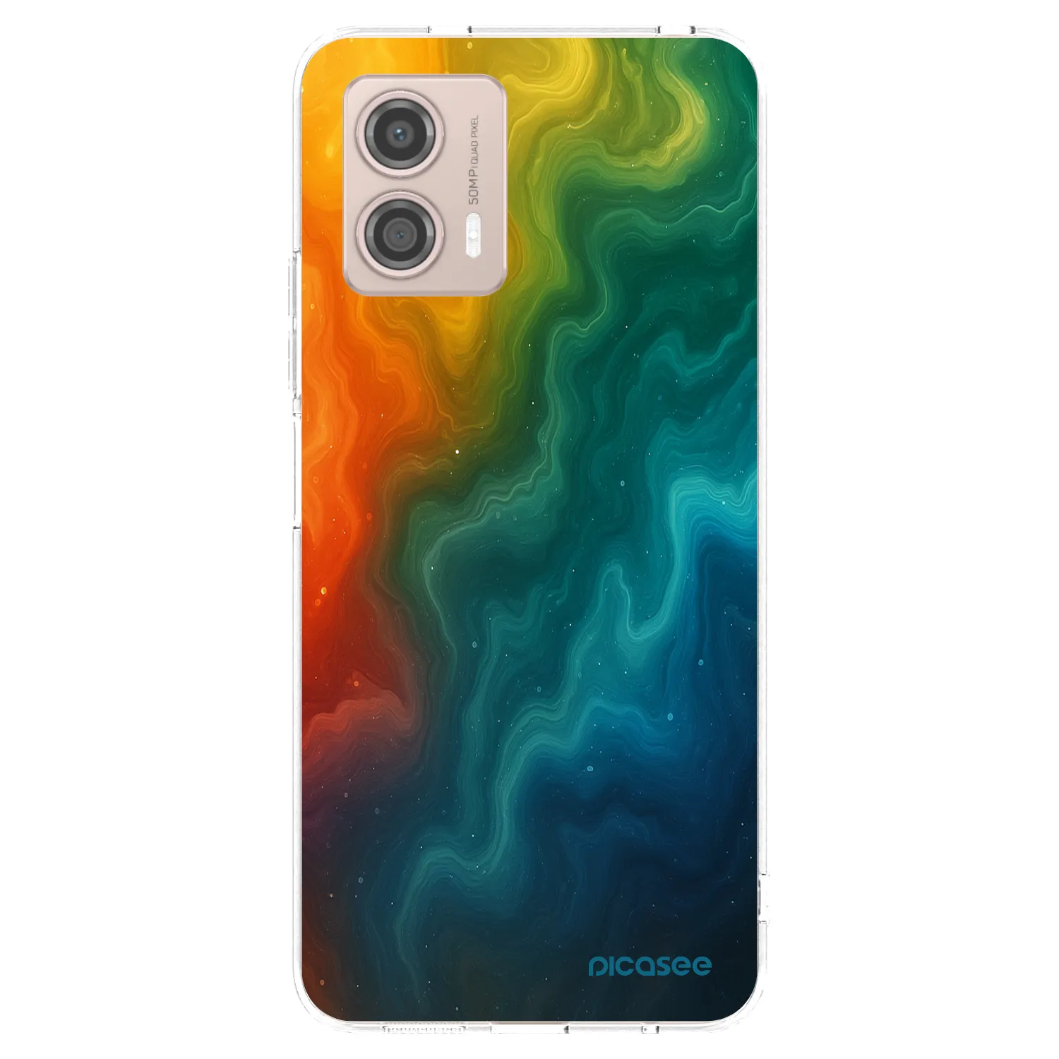 Picasee silikónový prehľadný obal pre Motorola Moto G53 5G - Solar