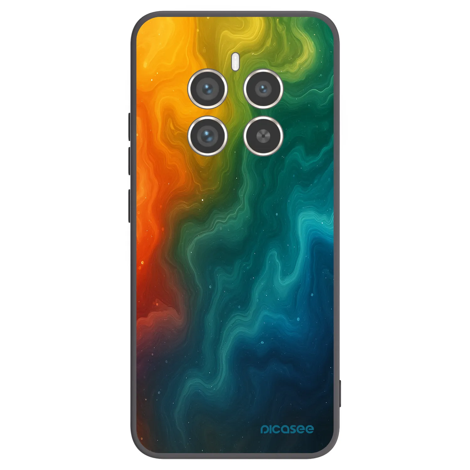 Picasee silikónový čierny obal pre Realme 12 Pro 5G - Solar