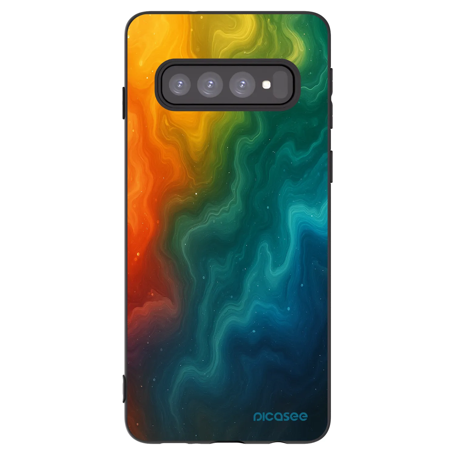 Picasee silikónový čierny obal pre Samsung Galaxy S10 G973 - Solar