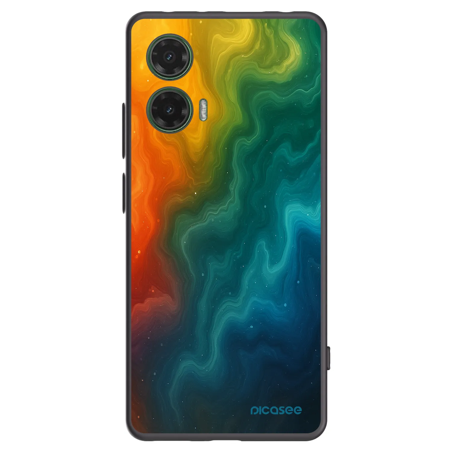 Picasee silikónový čierny obal pre Motorola Moto G35 5G - Solar