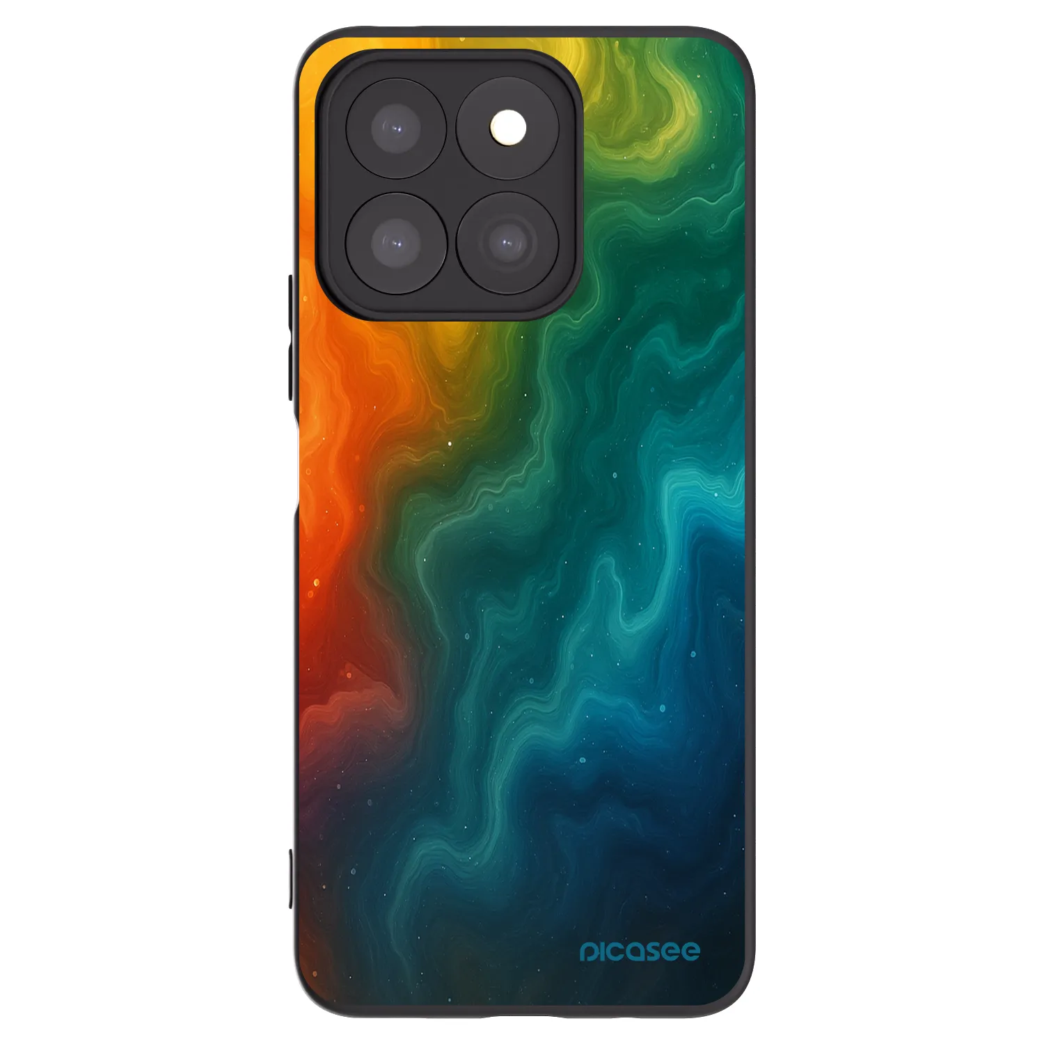 Picasee silikónový čierny obal pre Honor X8c - Solar