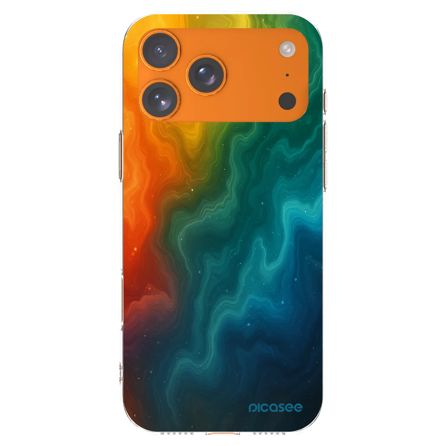 Picasee silikónový prehľadný obal pre Apple iPhone 17 Pro Max - Solar