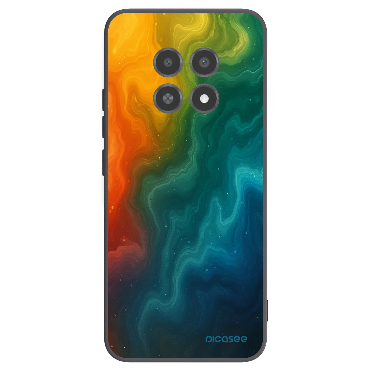 Picasee silikónový čierny obal pre Realme 12X - Solar