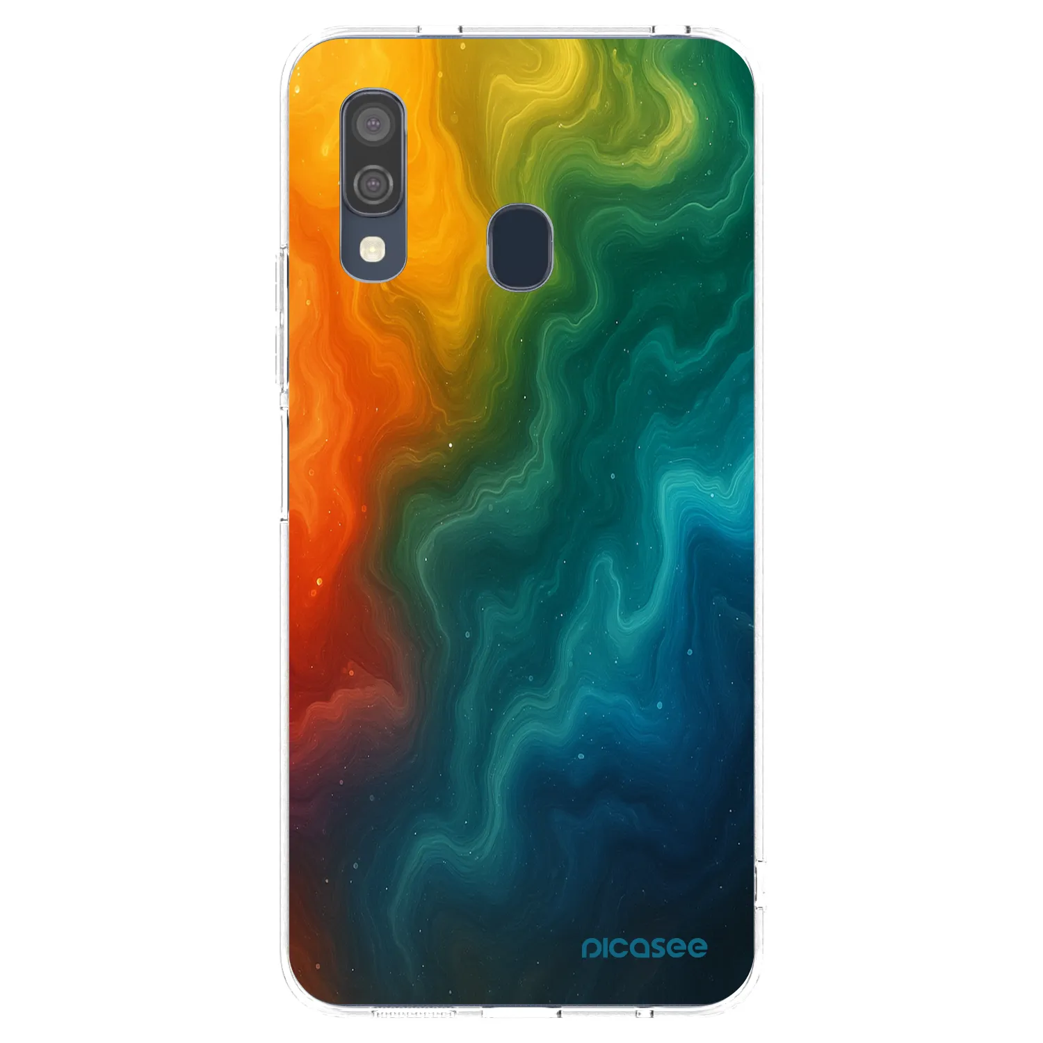 Picasee silikónový prehľadný obal pre Samsung Galaxy A40 A405F - Solar