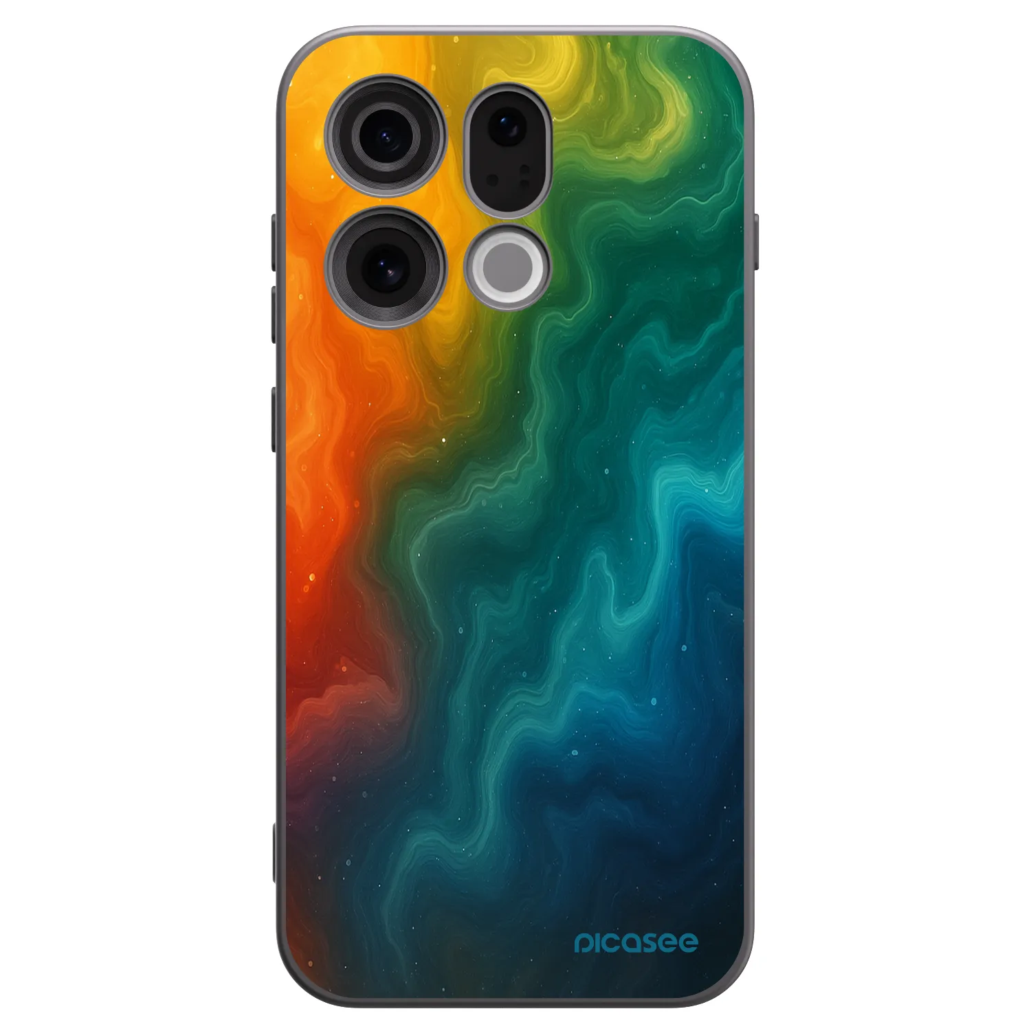 Picasee silikónový čierny obal pre OPPO Find X9 - Solar