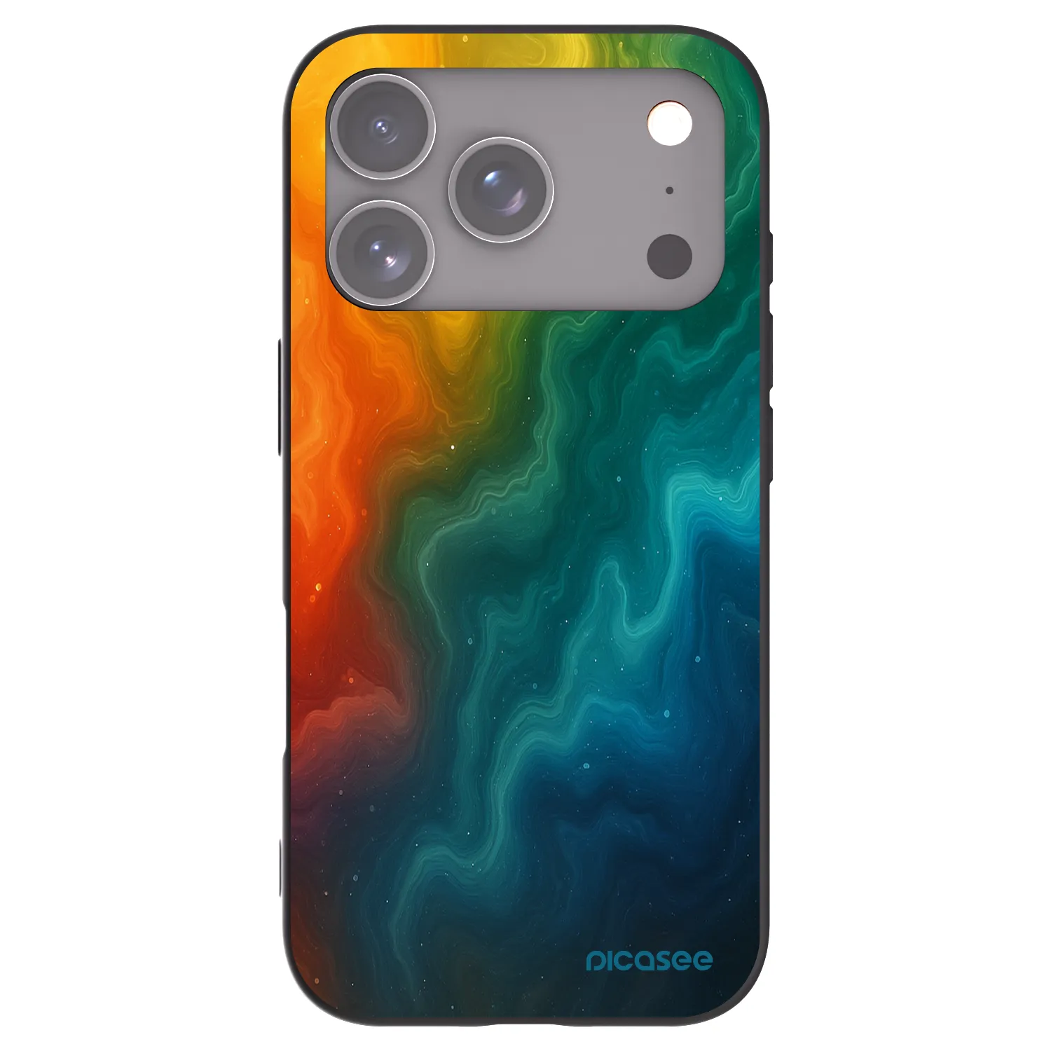 Picasee silikónový čierny obal pre Apple iPhone 18 Pro - Solar