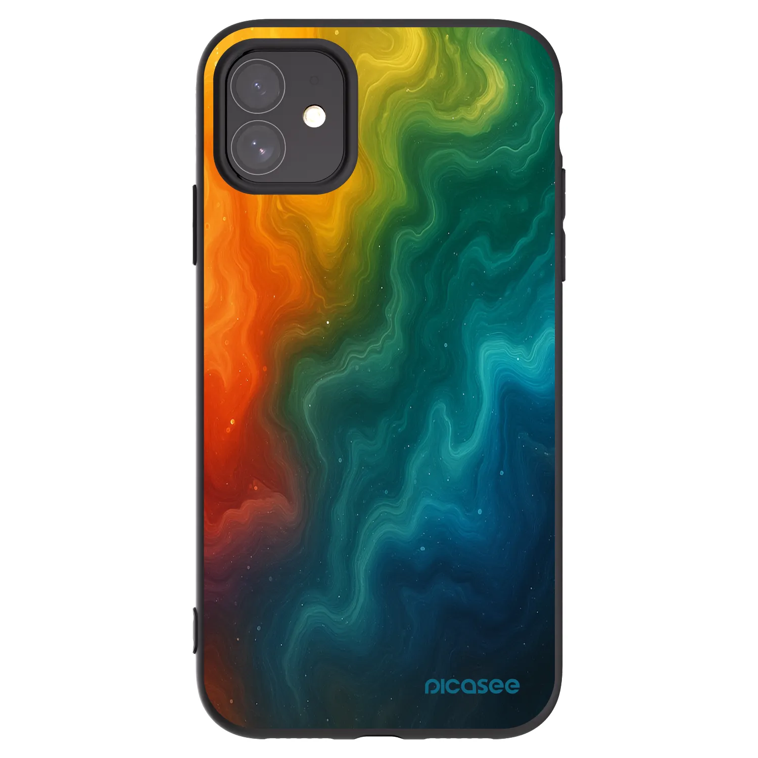 Picasee silikónový čierny obal pre Apple iPhone 11 - Solar