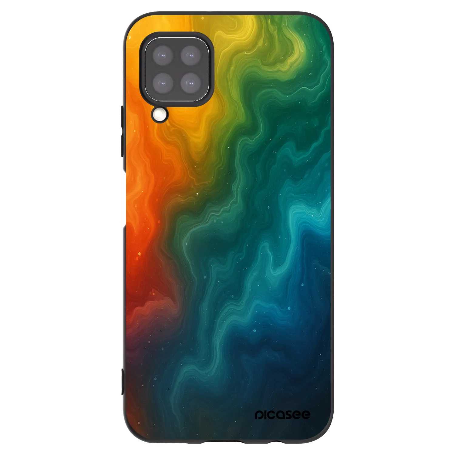 Picasee silikónový čierny obal pre Huawei P40 Lite - Solar