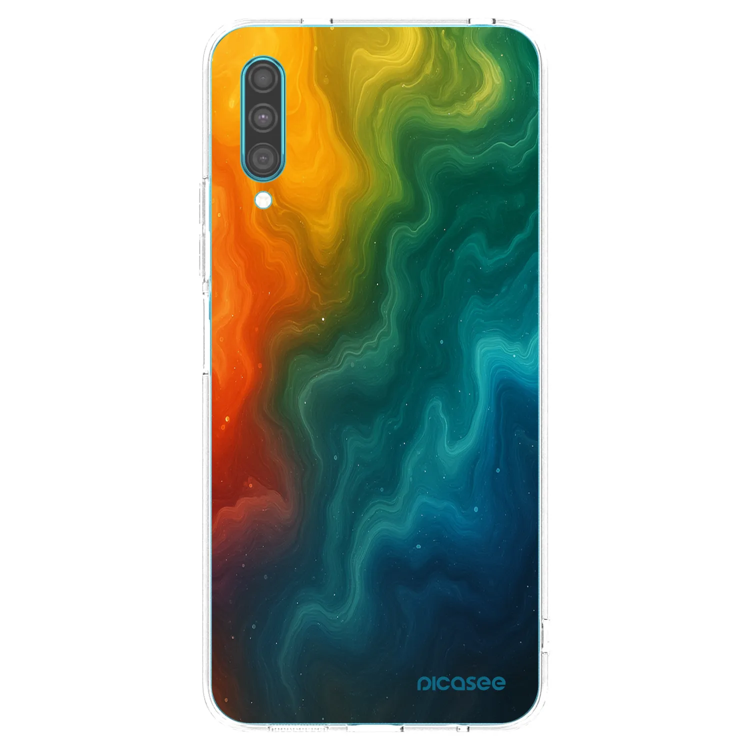 Picasee silikónový prehľadný obal pre Samsung Galaxy A30s A307F - Solar