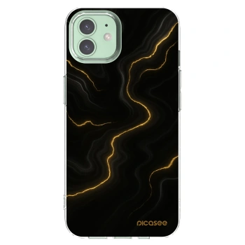 Picasee silikónový prehľadný obal pre Apple iPhone 12 Pro - Thunder