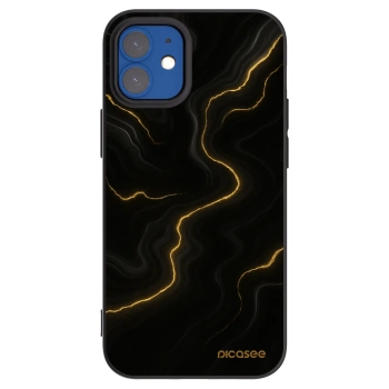 Picasee silikónový čierny obal pre Apple iPhone 12 mini - Thunder