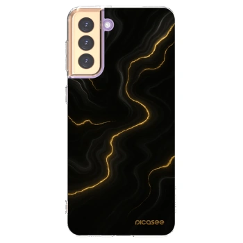 Picasee silikónový prehľadný obal pre Samsung Galaxy S21+ 5G G996F - Thunder
