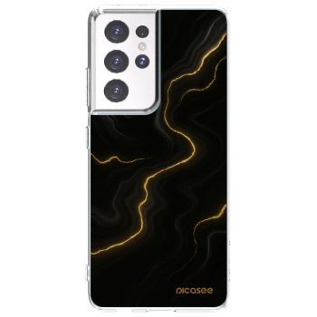 Picasee silikónový prehľadný obal pre Samsung Galaxy S21 Ultra 5G G998B - Thunder
